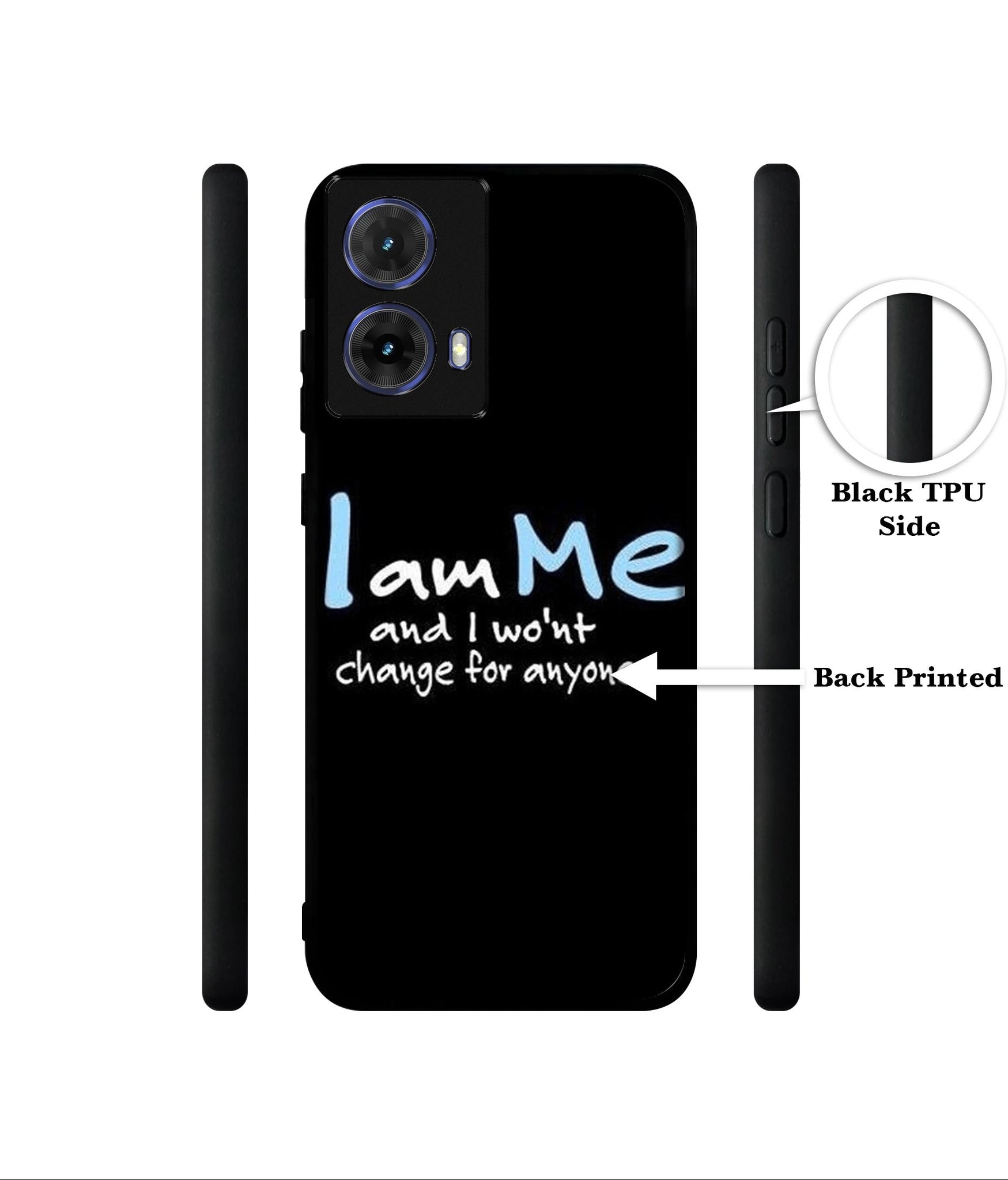 I Am Me Quotes Designer 2D Printed Back Case Cover for Motorola Moto G85 5G