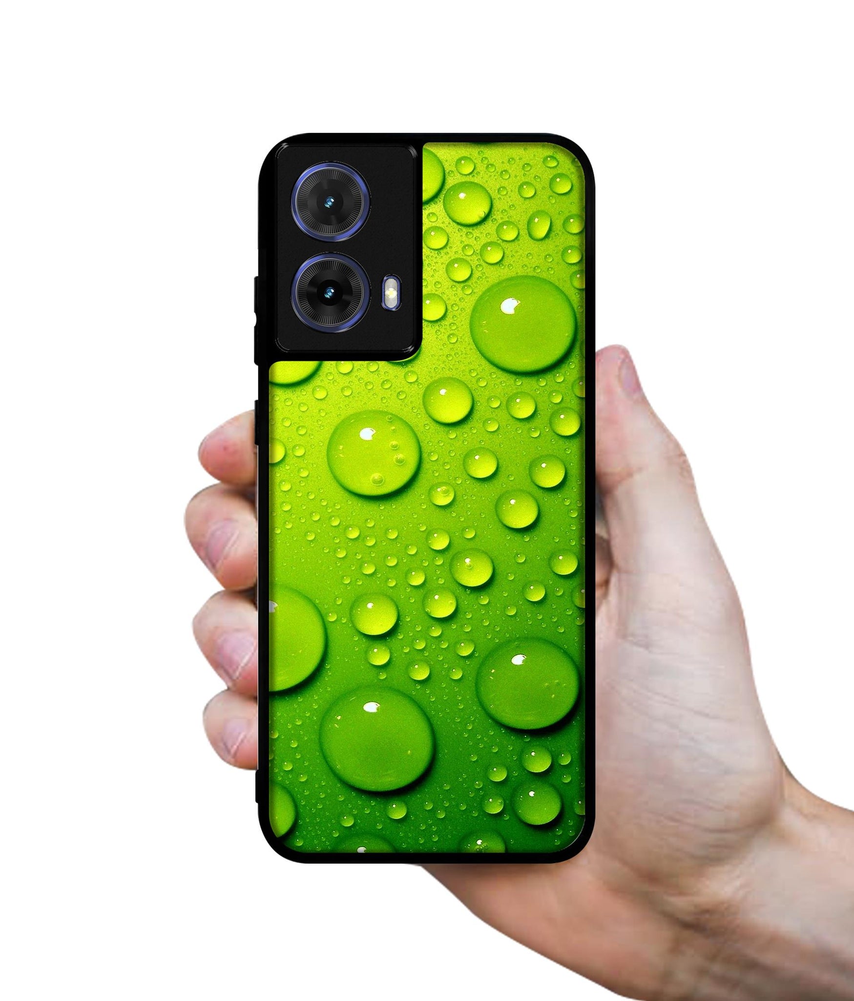 Green Bubbles Designer 2D Printed Back Case Cover for Motorola Moto G85 5G