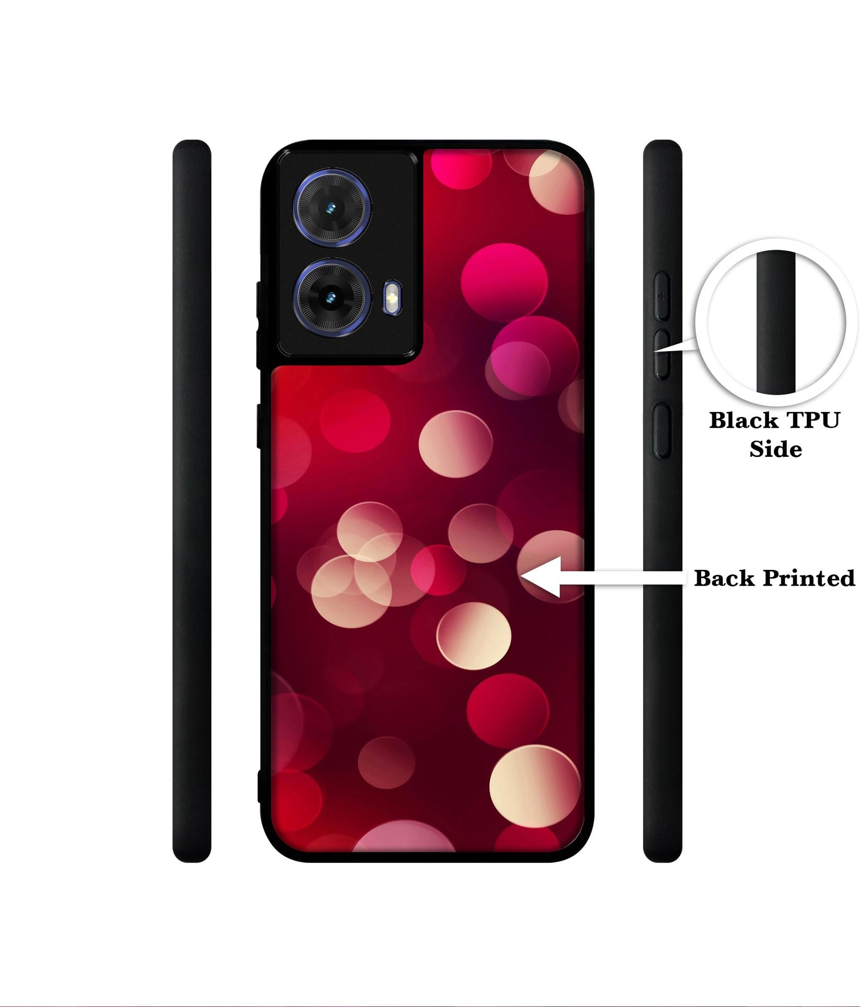 3D Circles Designer 2D Printed Back Case Cover for Motorola Moto G85 5G