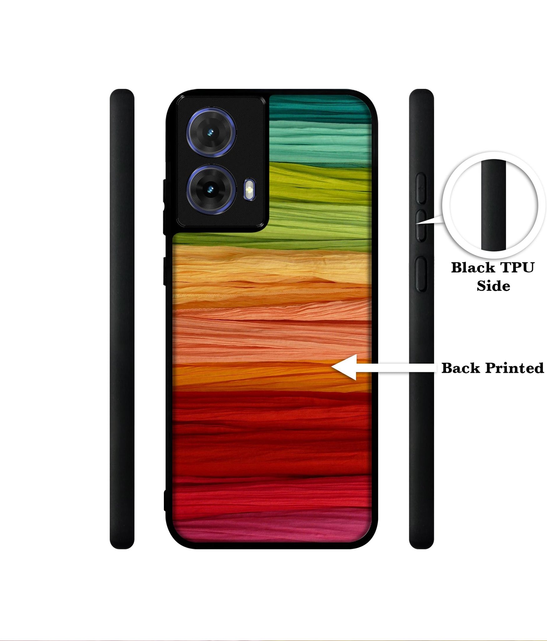 Colorful Thread Designer 2D Printed Back Case Cover for Motorola Moto G85 5G