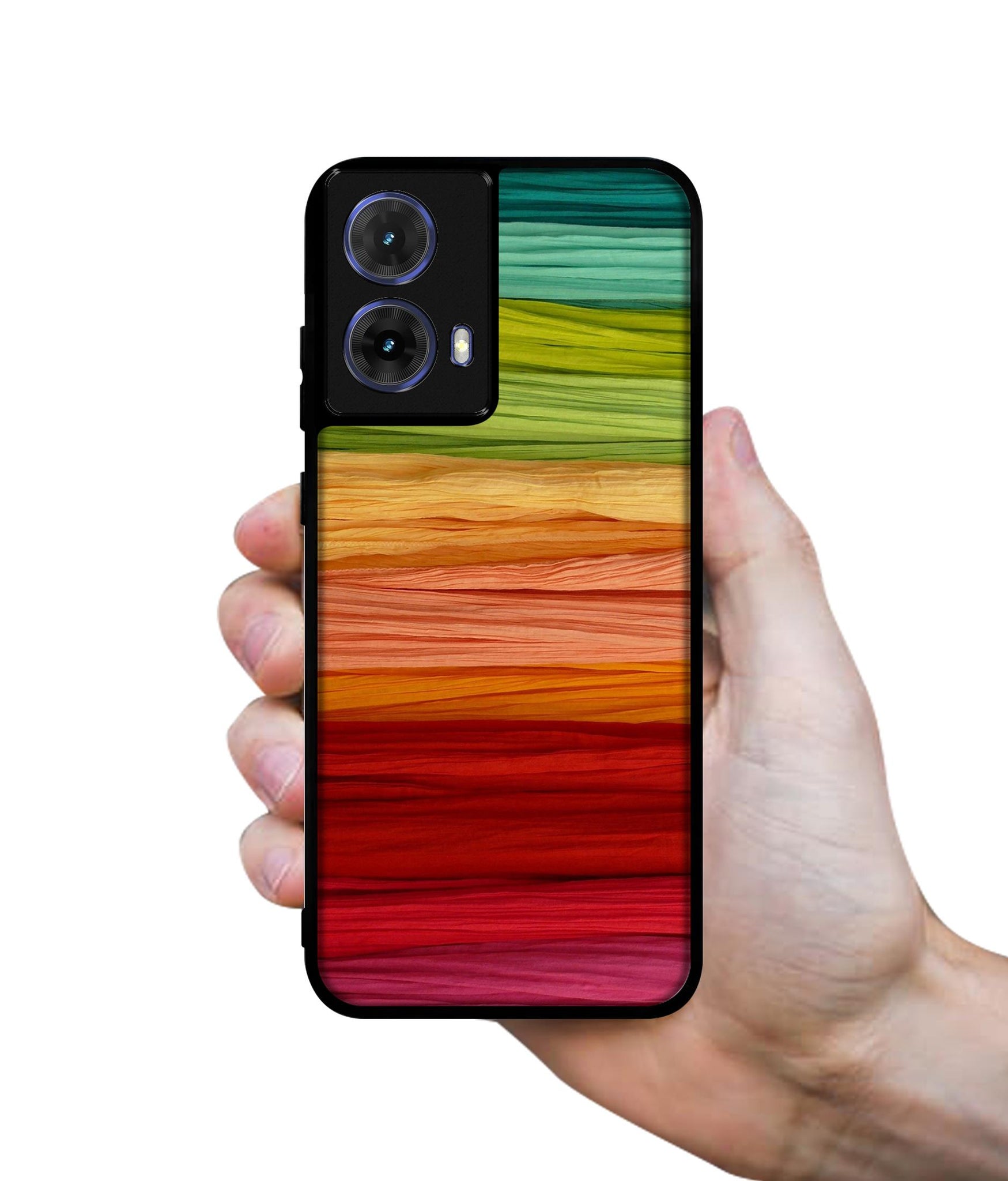 Colorful Thread Designer 2D Printed Back Case Cover for Motorola Moto G85 5G