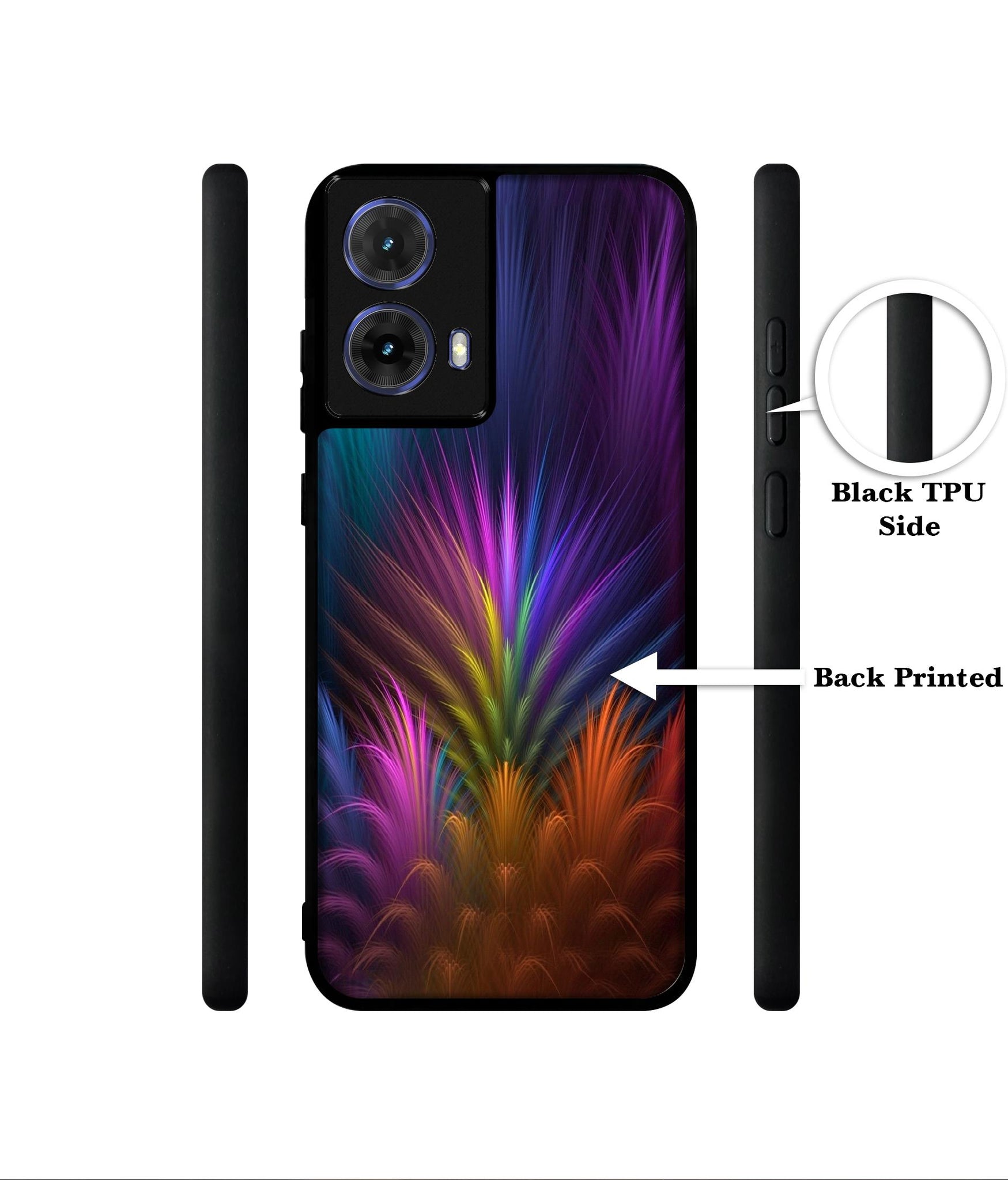 Multicoloured Designer 2D Printed Back Case Cover for Motorola Moto G85 5G