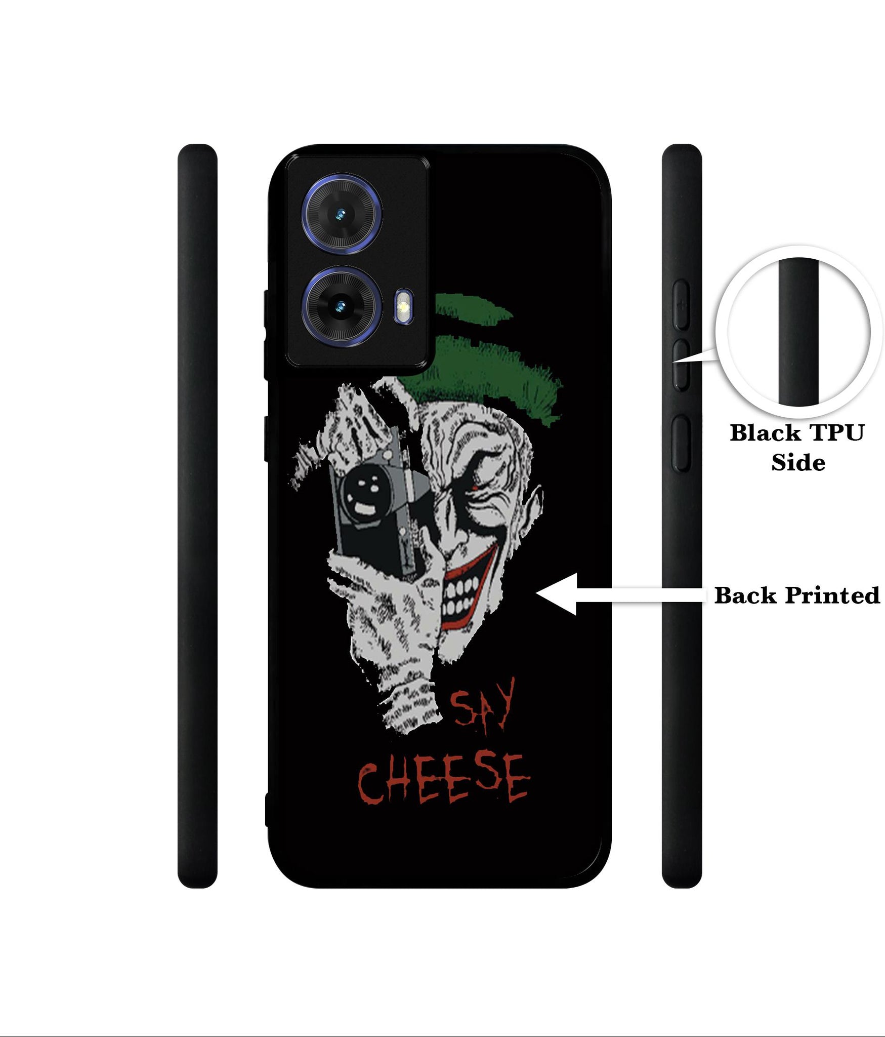 Joker Say Cheese Designer 2D Printed Back Case Cover for Motorola Moto G85 5G