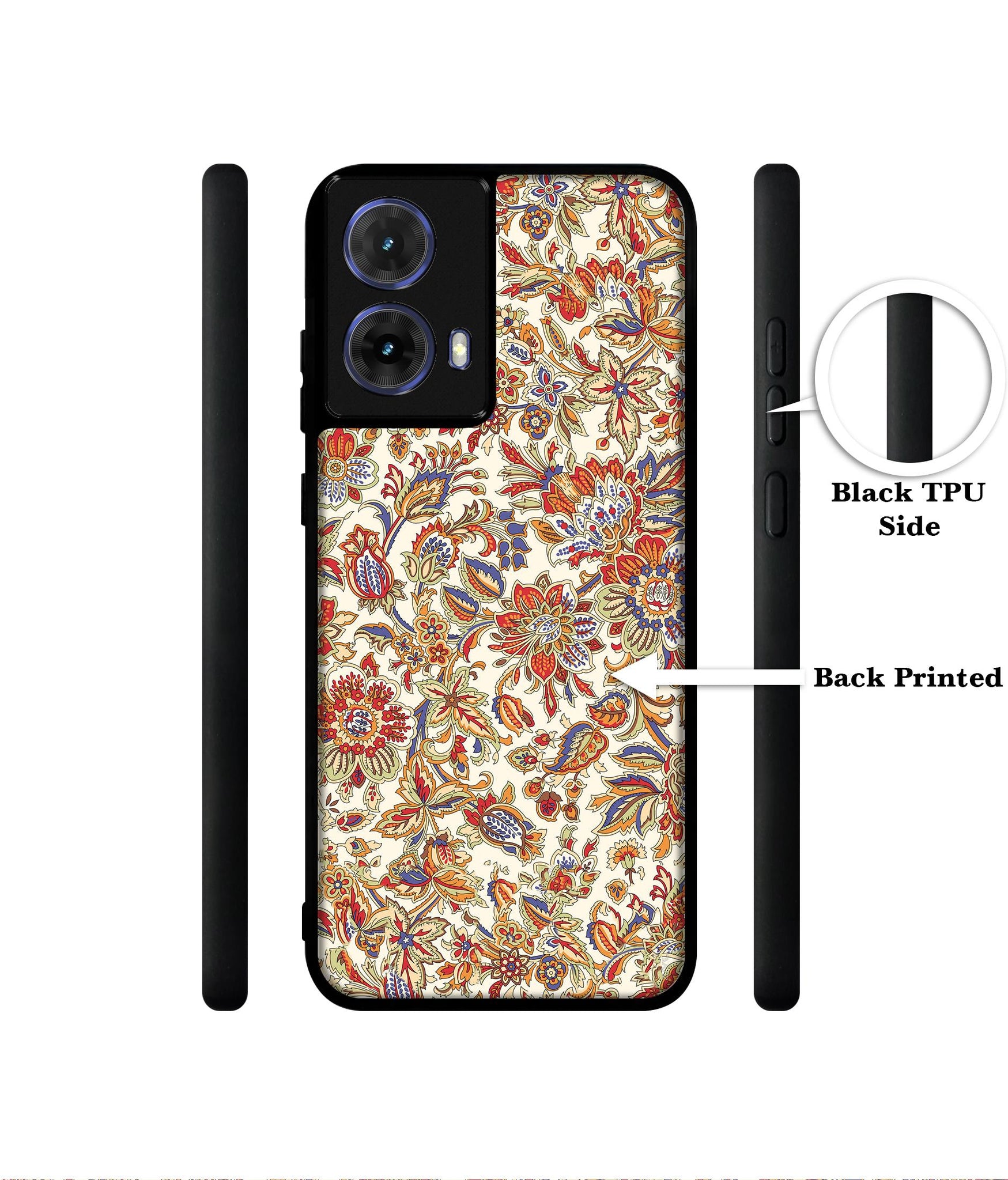 Floral Designer 2D Printed Back Case Cover for Motorola Moto G85 5G