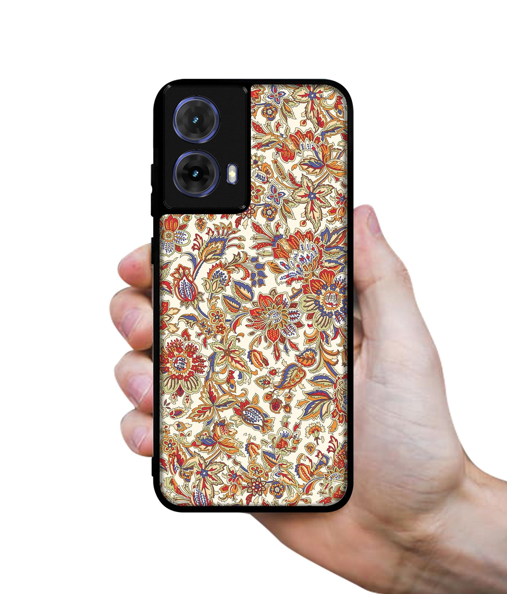 Floral Designer 2D Printed Back Case Cover for Motorola Moto G85 5G