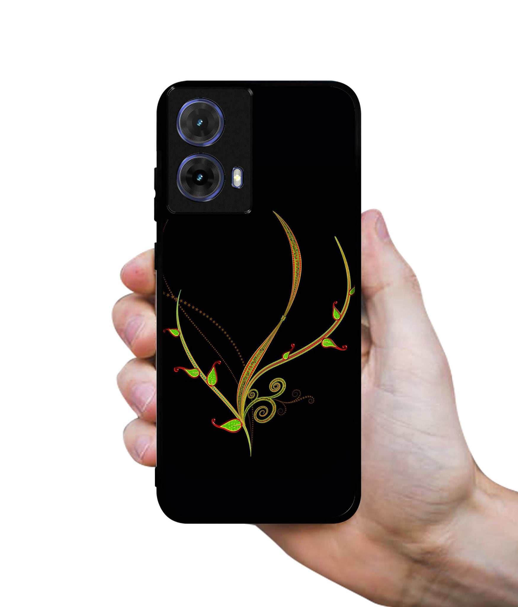 Yellow Pattern Designer 2D Printed Back Case Cover for Motorola Moto G85 5G