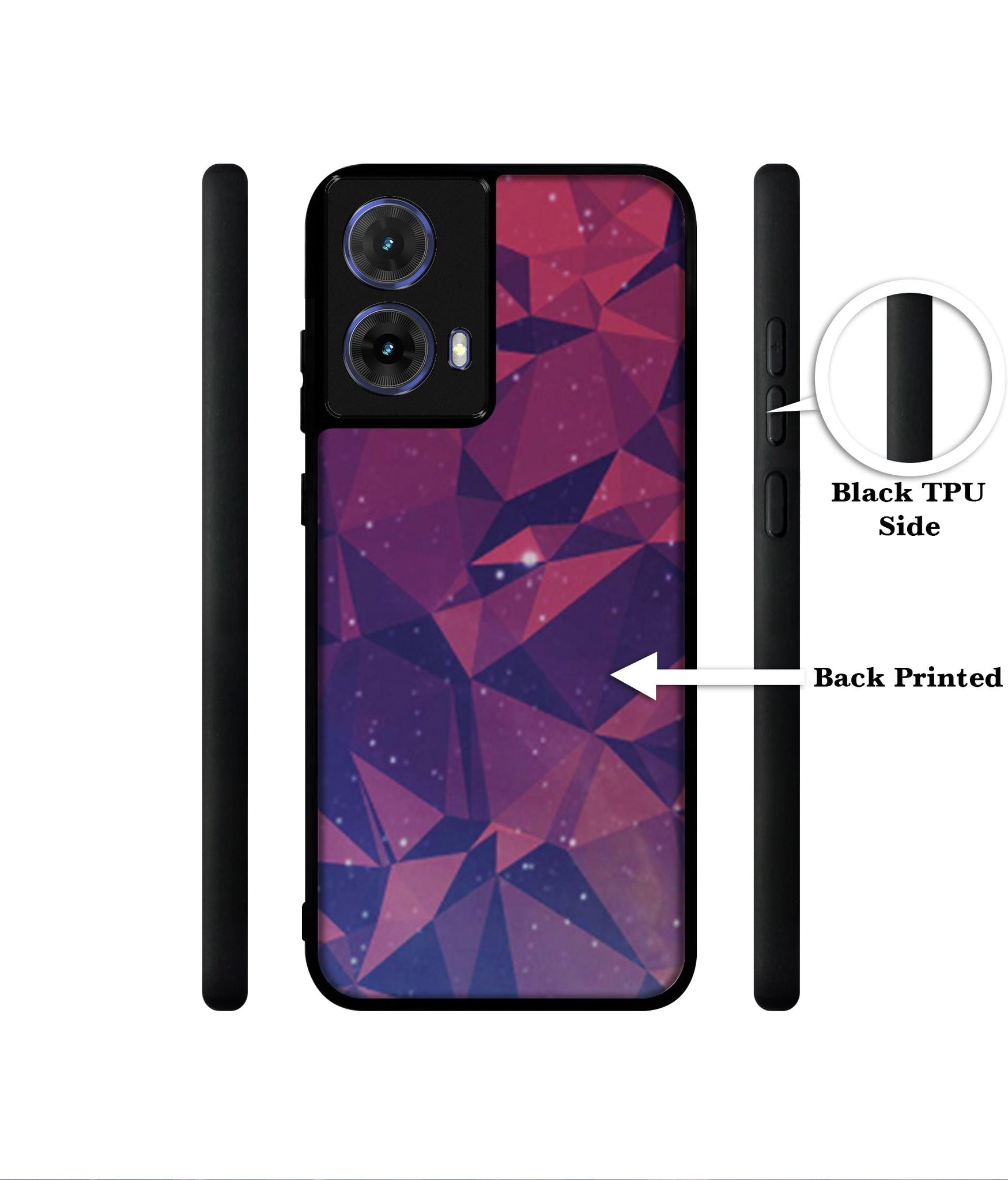 Bad Color Shape Designer 2D Printed Back Case Cover for Motorola Moto G85 5G