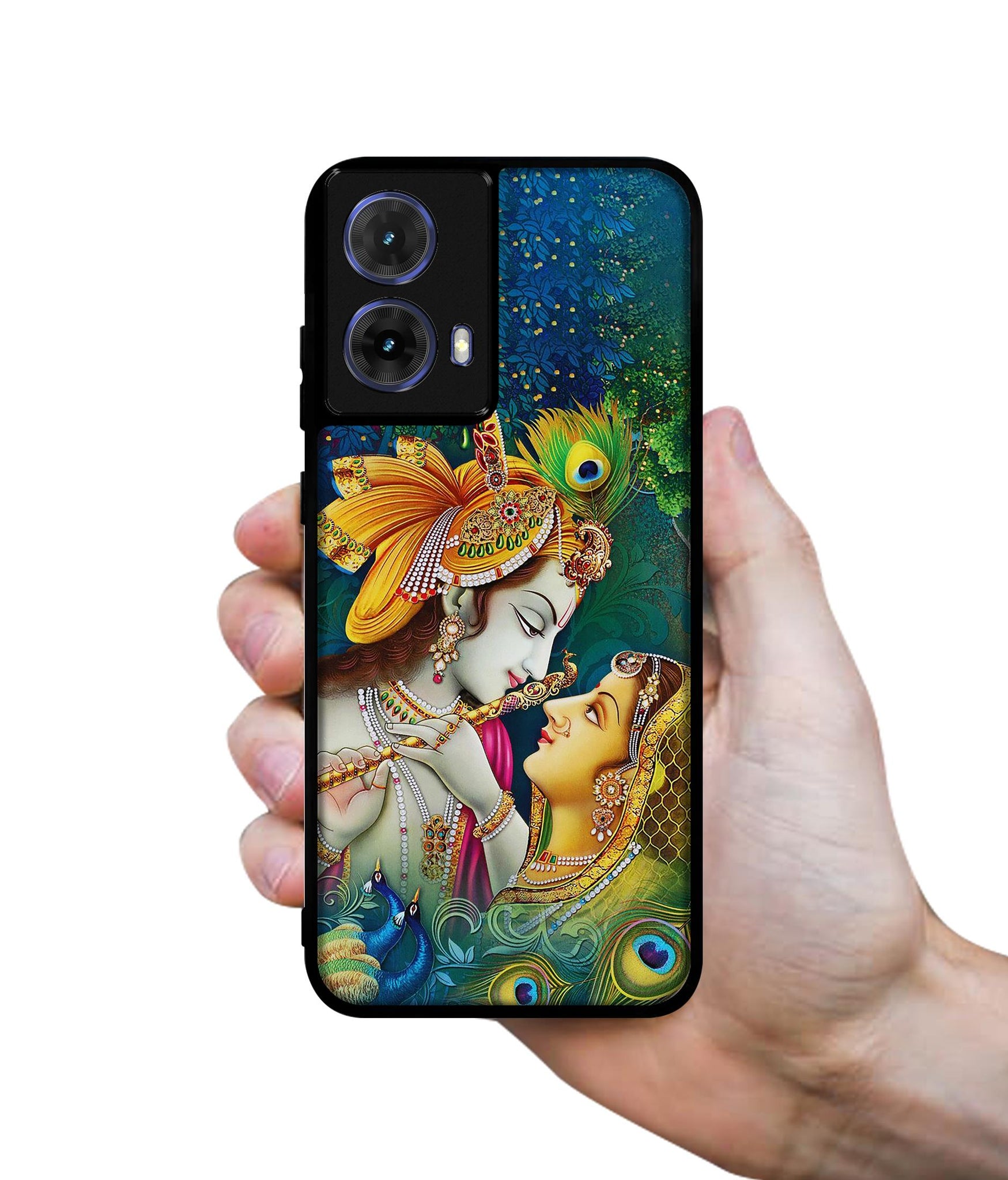Radha Kishan Love Designer 2D Printed Back Case Cover for Motorola Moto G85 5G