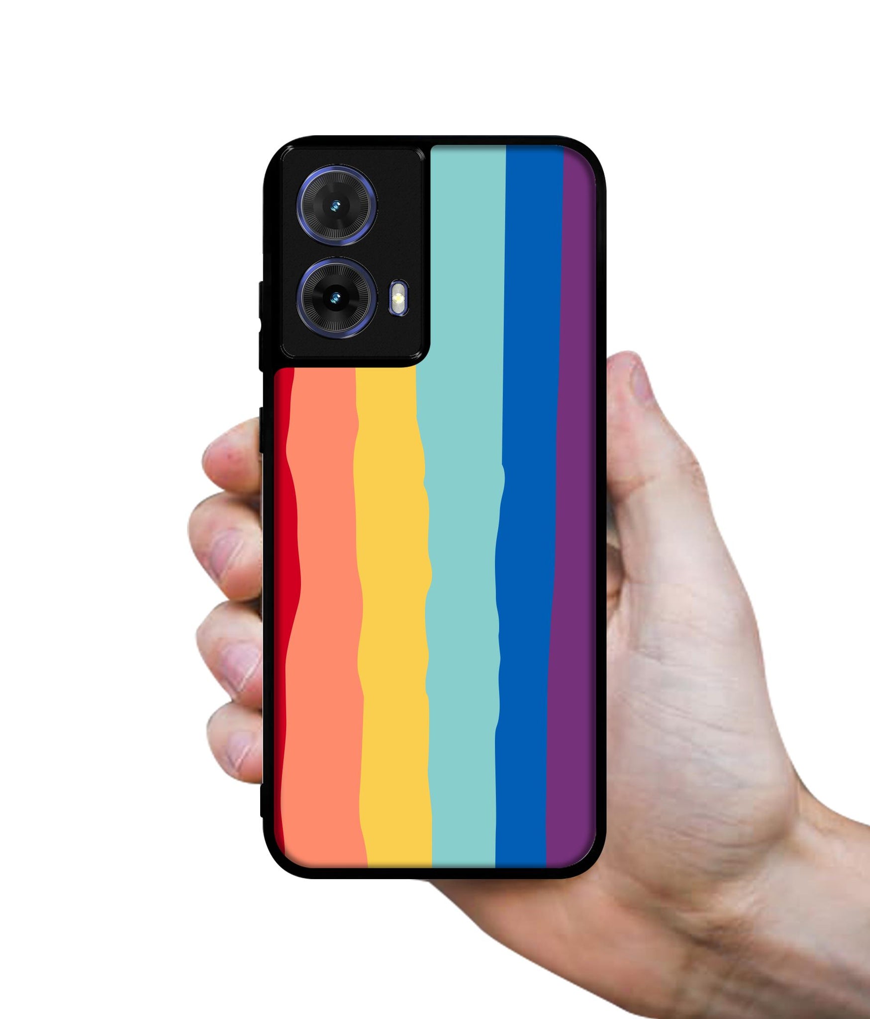 Rainbow Designer 2D Printed Back Case Cover for Motorola Moto G85 5G