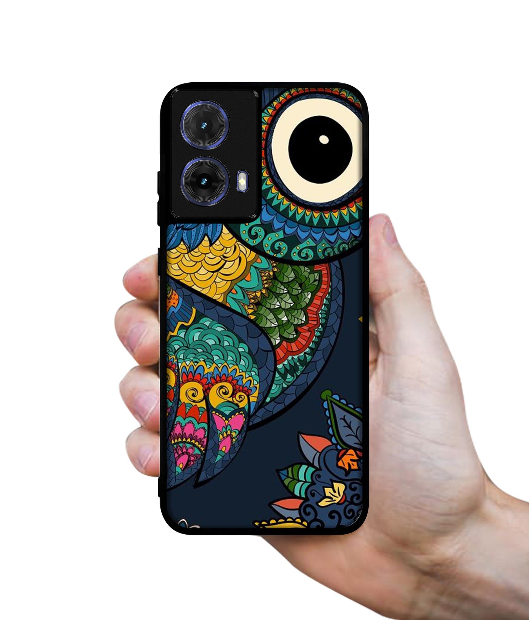 Owl Illustration Designer 2D Printed Back Case Cover for Motorola Moto G85 5G