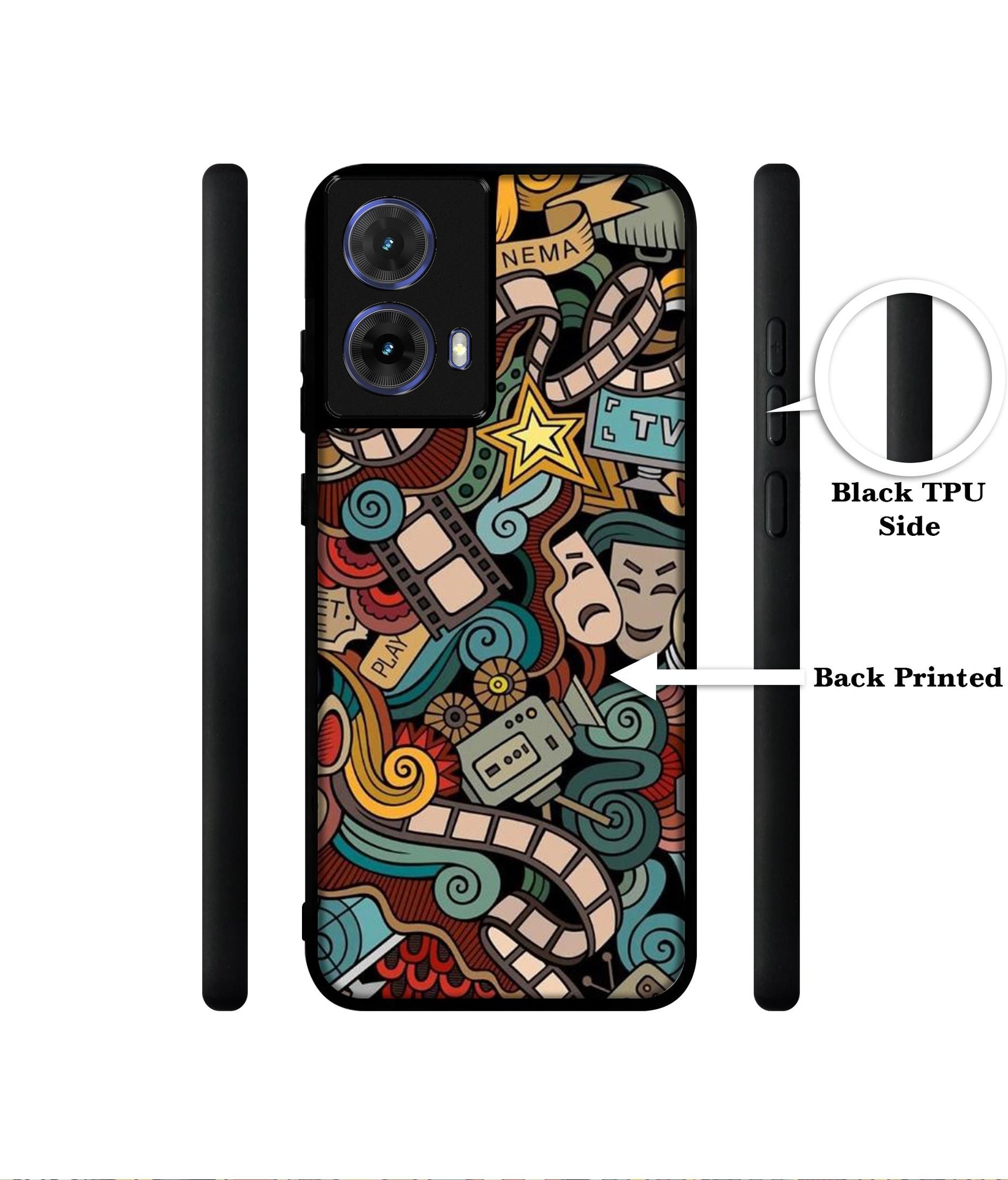 Movies Designer 2D Printed Back Case Cover for Motorola Moto G85 5G