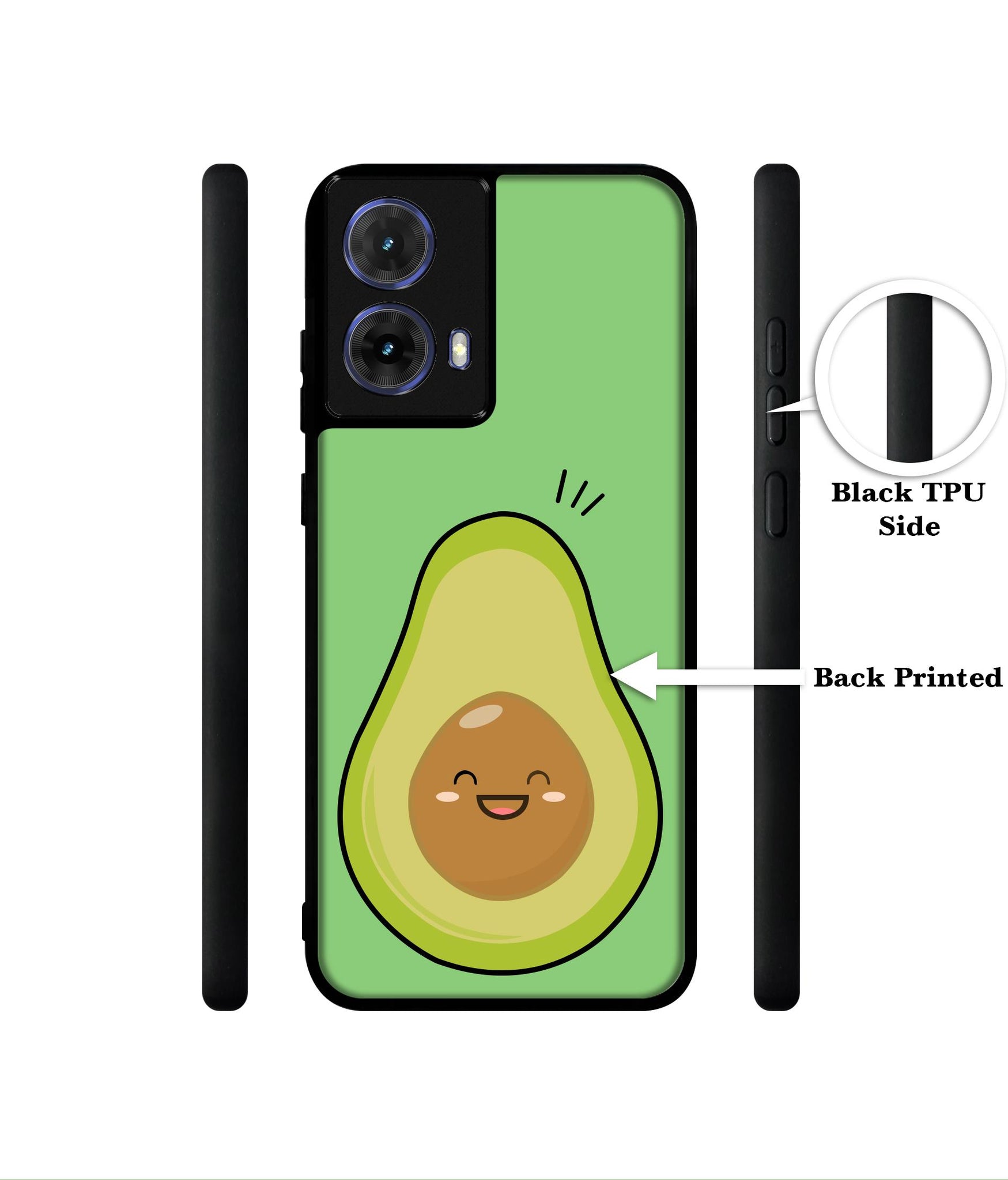 Avocados Designer 2D Printed Back Case Cover for Motorola Moto G85 5G