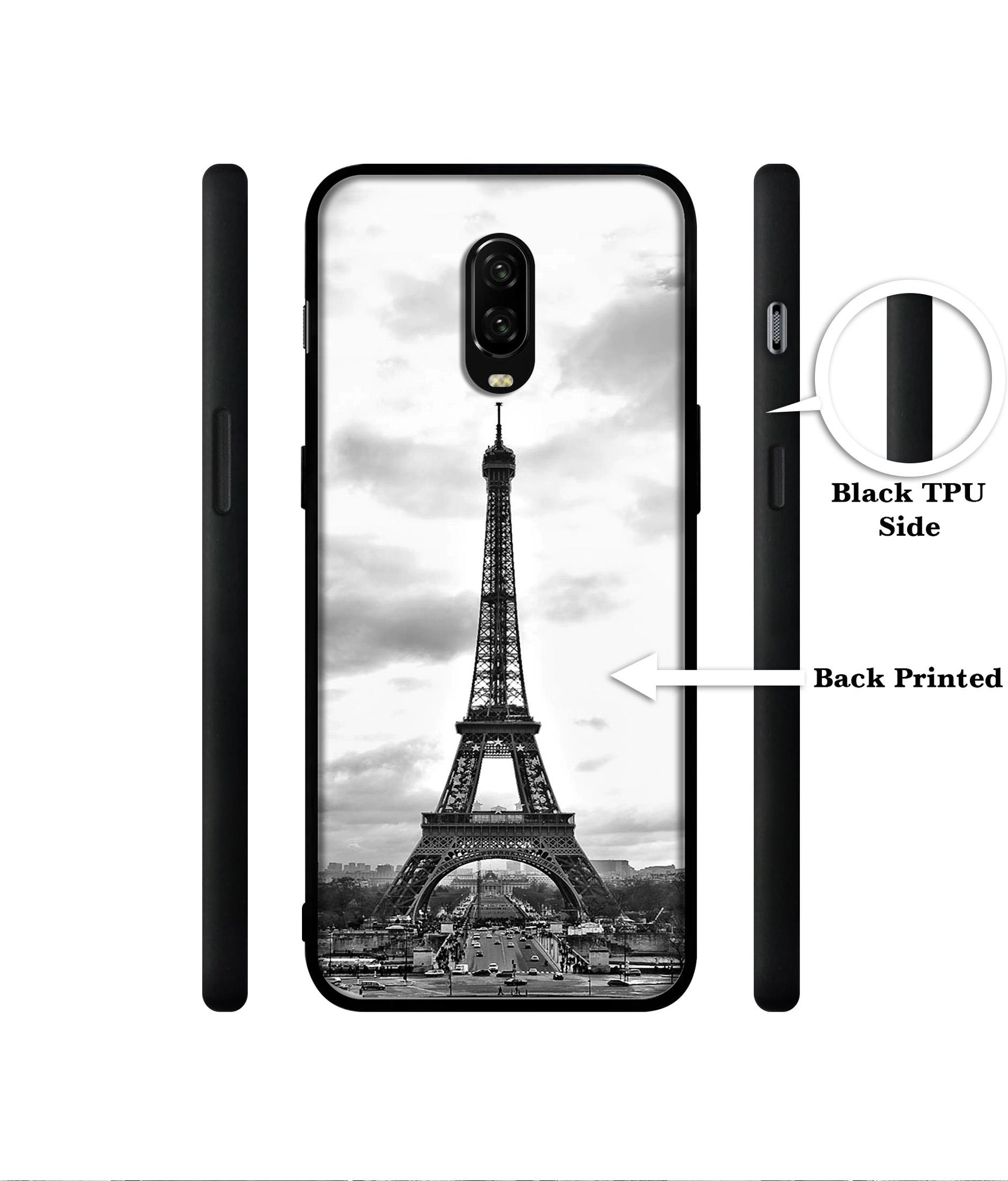 Eiffel Tower Designer 2D Printed Back Case Cover for OnePlus 7 4G / 6T 4G