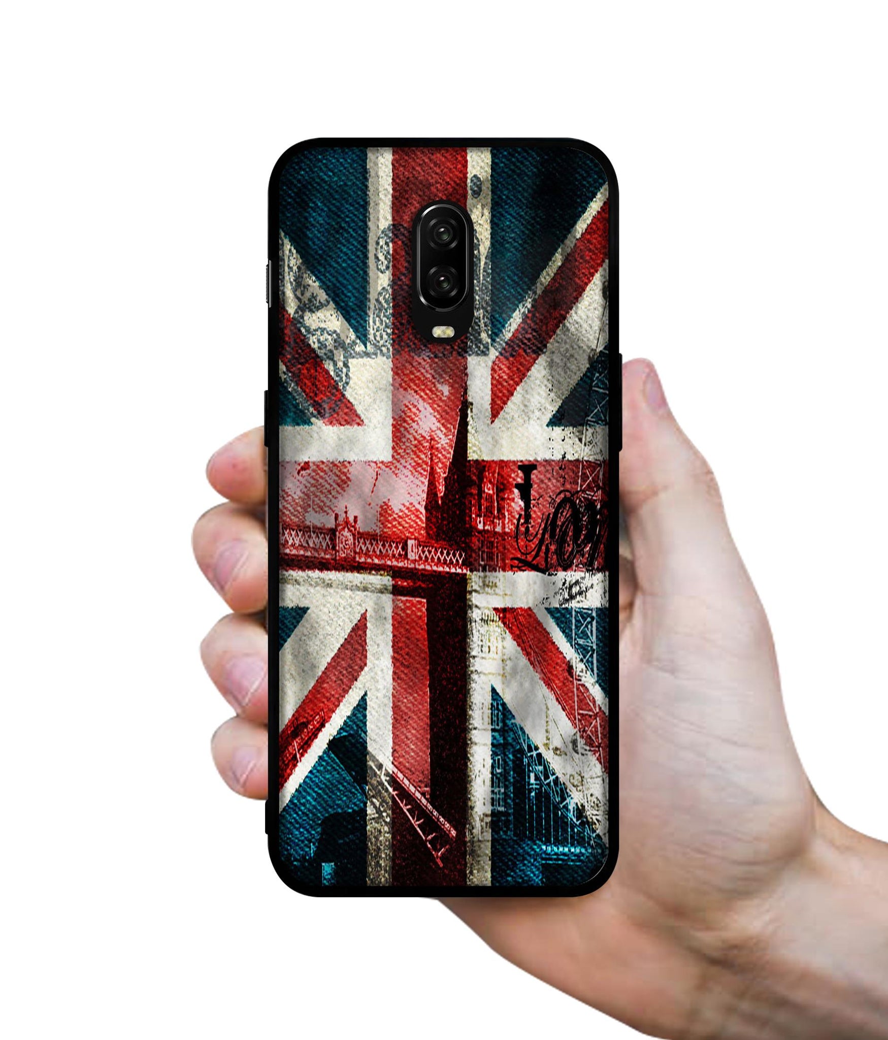 London Flag wallpaper Designer 2D Printed Back Case Cover for OnePlus 7 4G / 6T 4G