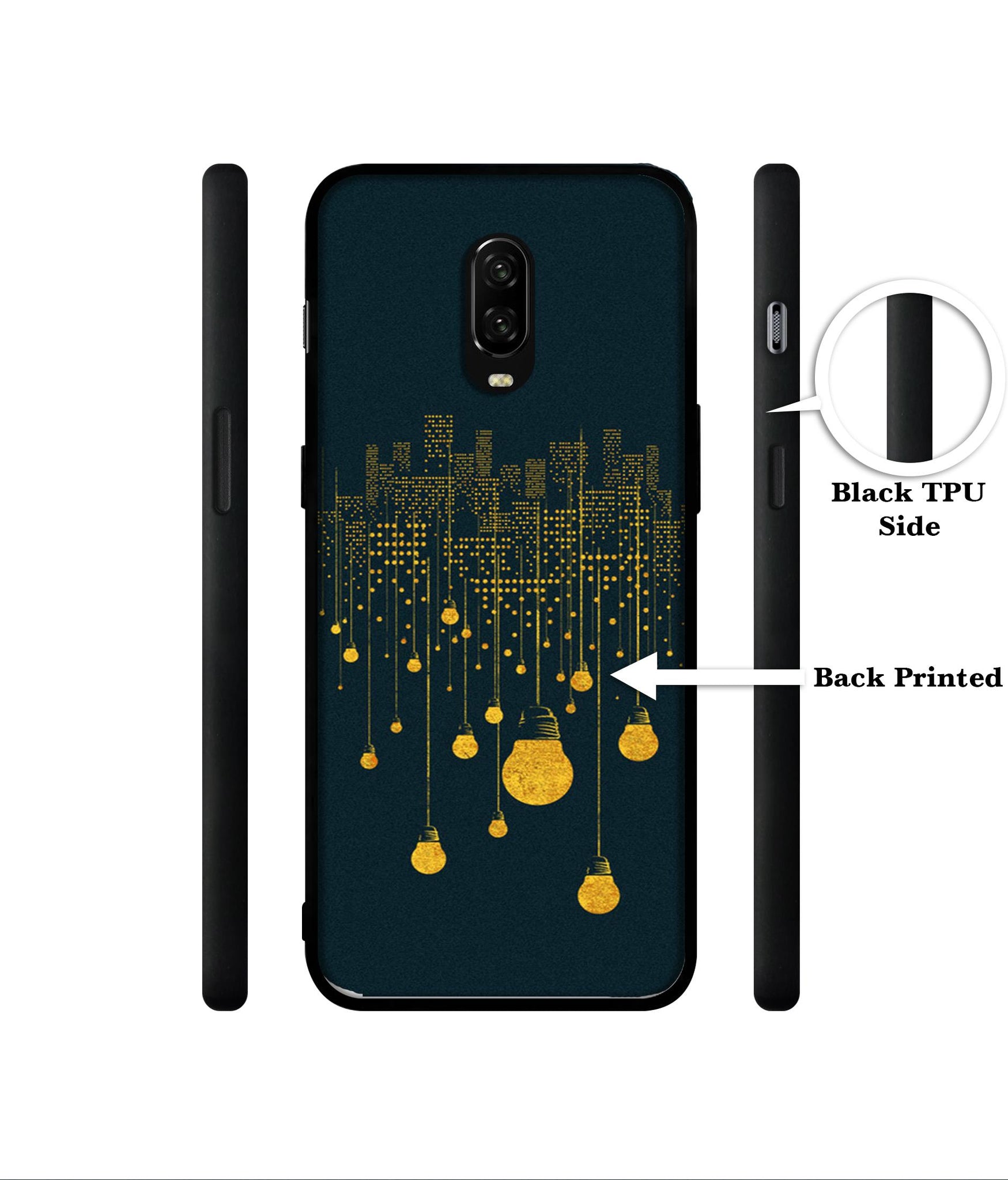 City Light Pattern Designer 2D Printed Back Case Cover for OnePlus 7 4G / 6T 4G