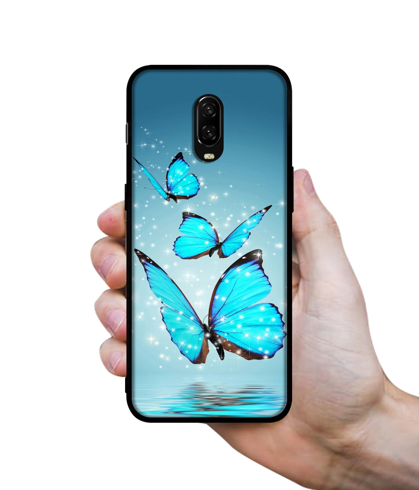 Flying Butterflies Designer 2D Printed Back Case Cover for OnePlus 7 4G / 6T 4G