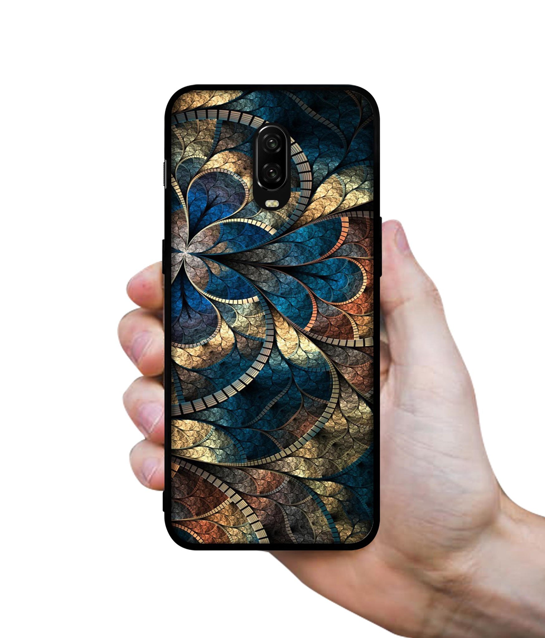 Fractional Pattern Designer 2D Printed Back Case Cover for OnePlus 7 4G / 6T 4G