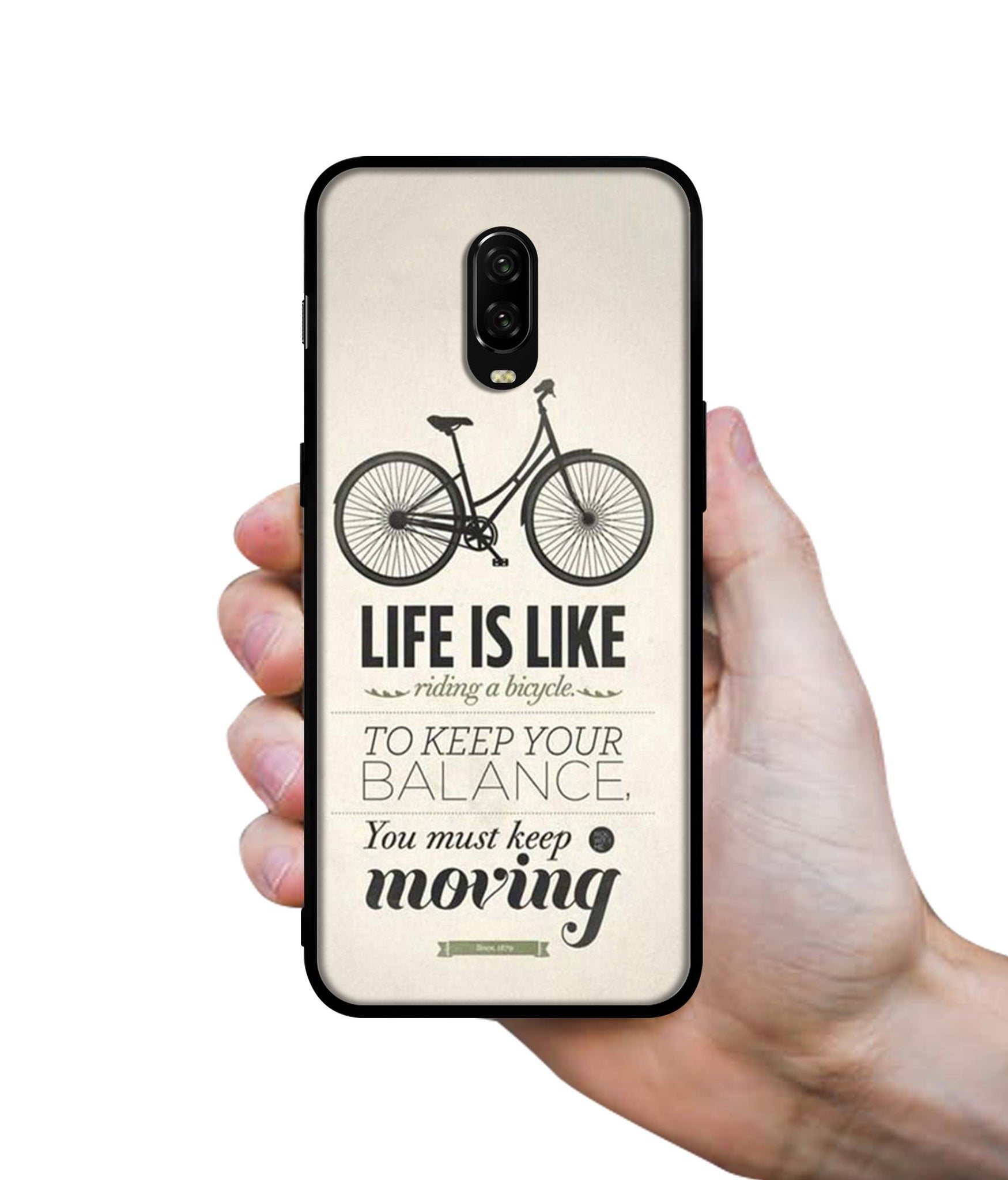 Life is Like Moving Designer 2D Printed Back Case Cover for OnePlus 7 4G / 6T 4G