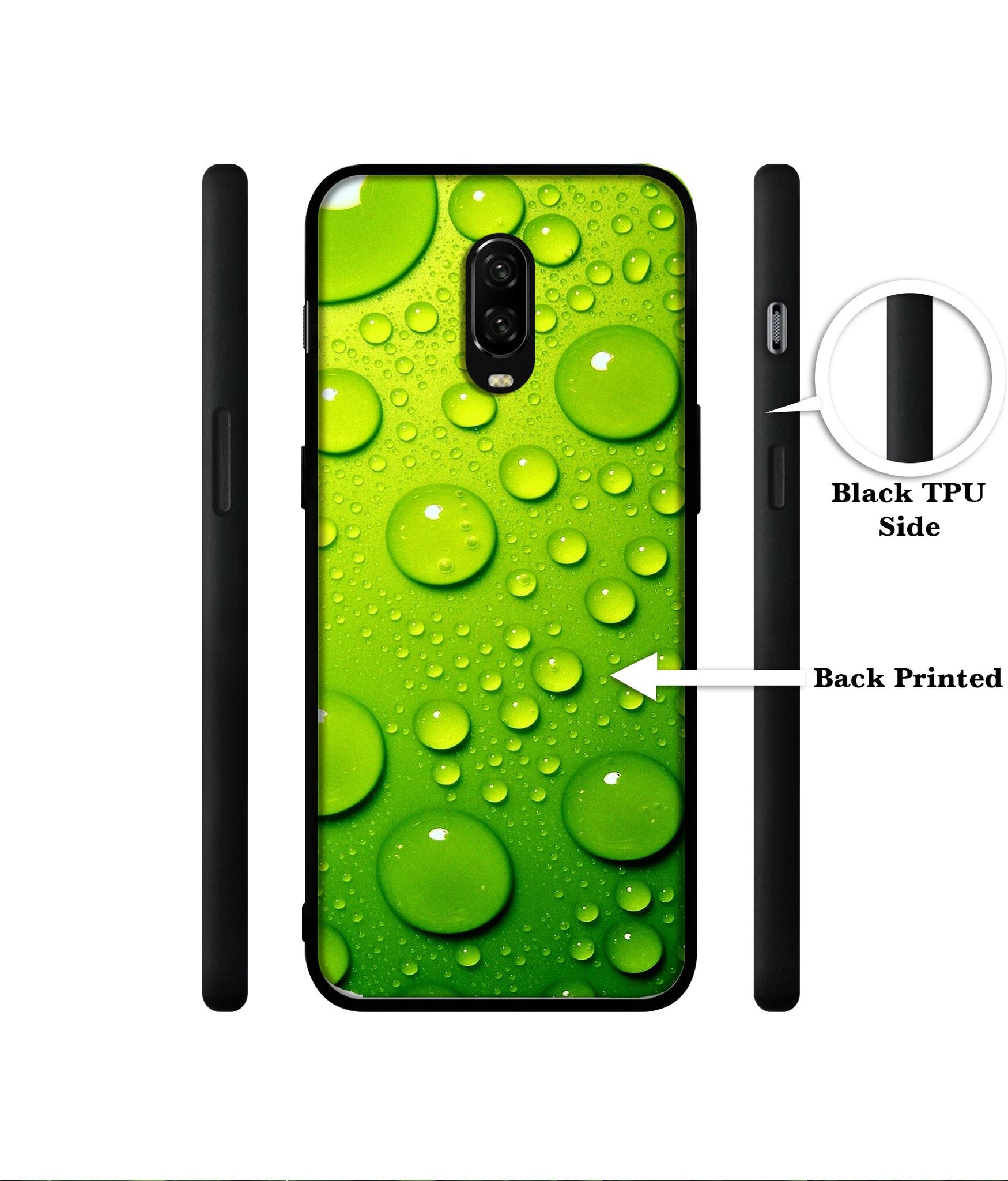 Green Bubbles Designer 2D Printed Back Case Cover for OnePlus 7 4G / 6T 4G
