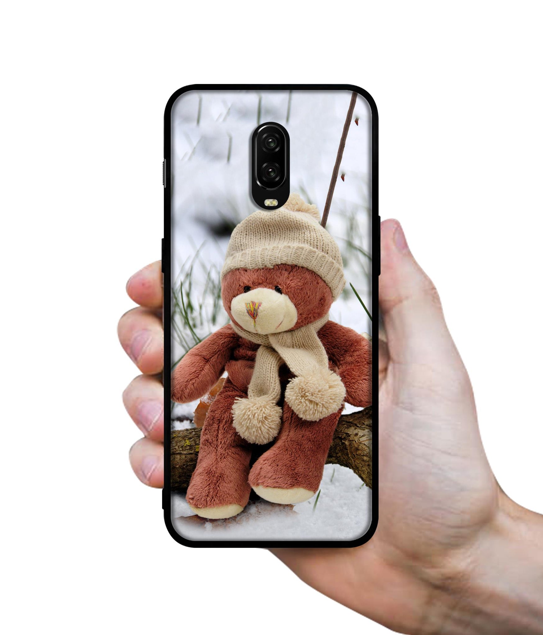 Woolen Bear Designer 2D Printed Back Case Cover for OnePlus 7 4G / 6T 4G
