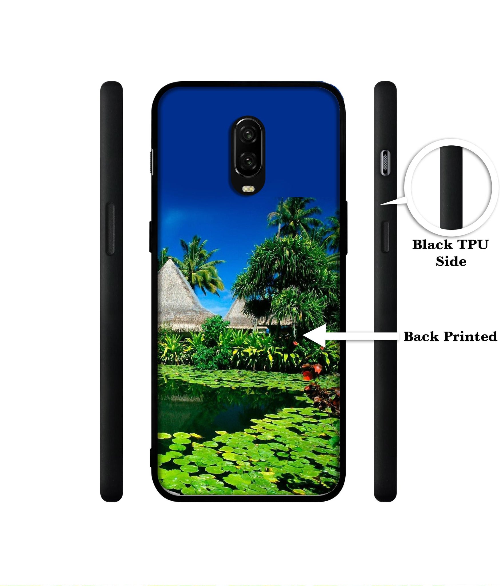 Tropics Water Designer 2D Printed Back Case Cover for OnePlus 7 4G / 6T 4G