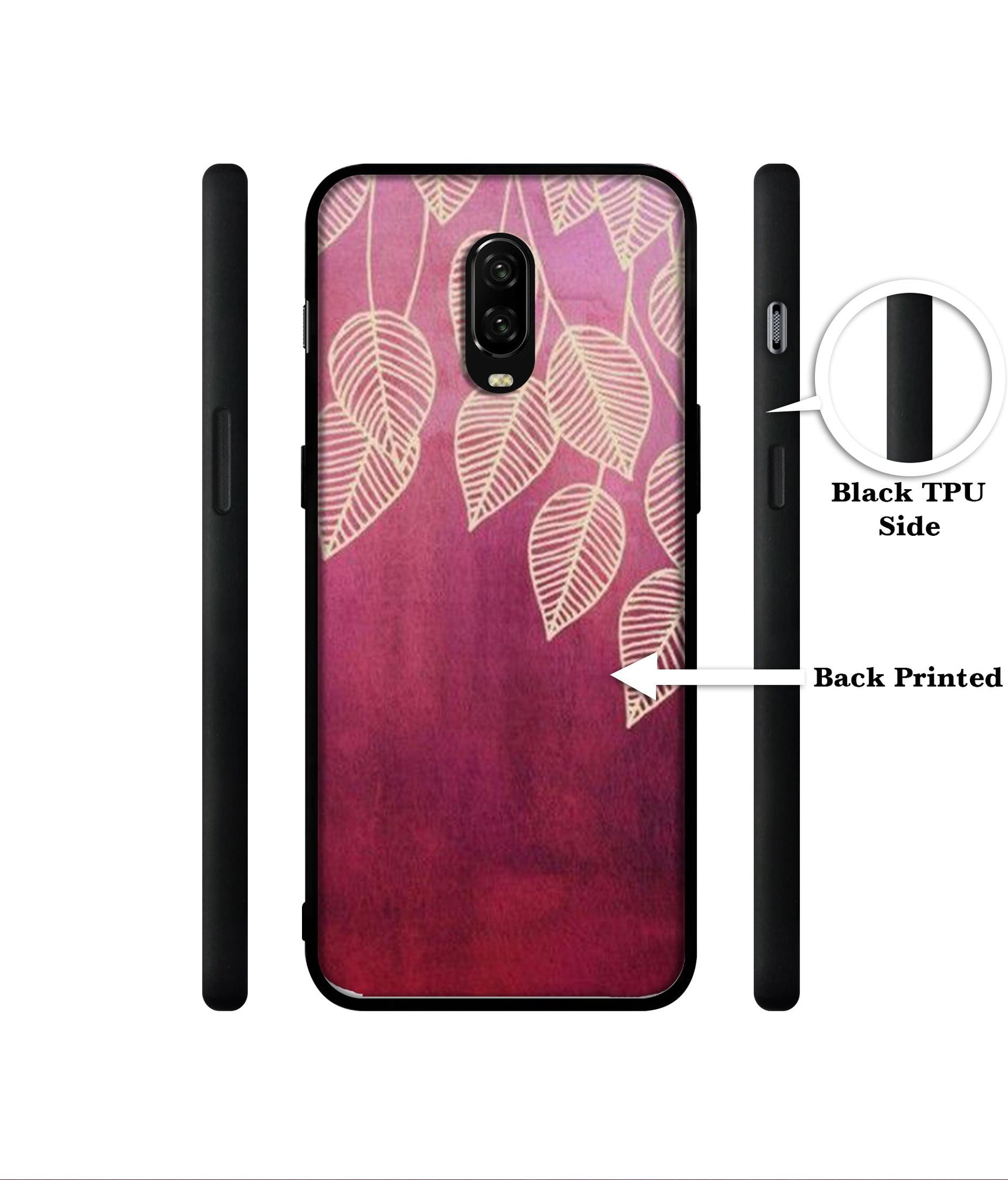 Leaf Pattern Designer 2D Printed Back Case Cover for OnePlus 7 4G / 6T 4G