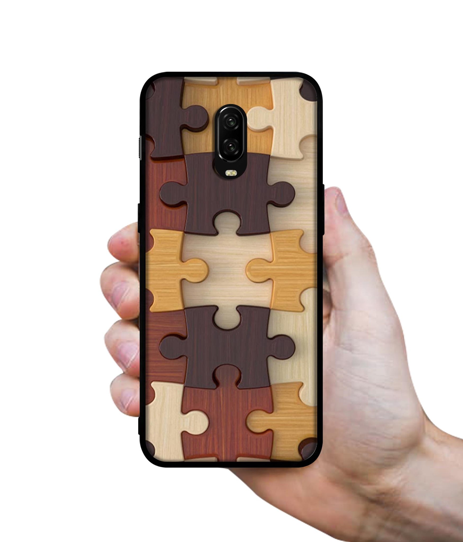 Puzzle Pattern Designer 2D Printed Back Case Cover for OnePlus 7 4G / 6T 4G