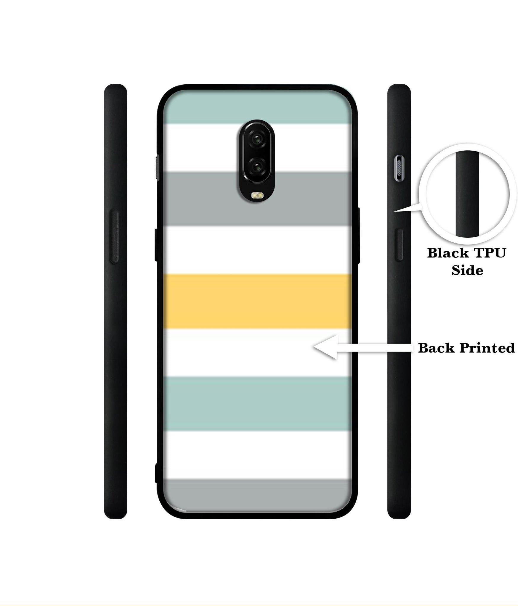 Line Texture Designer 2D Printed Back Case Cover for OnePlus 7 4G / 6T 4G
