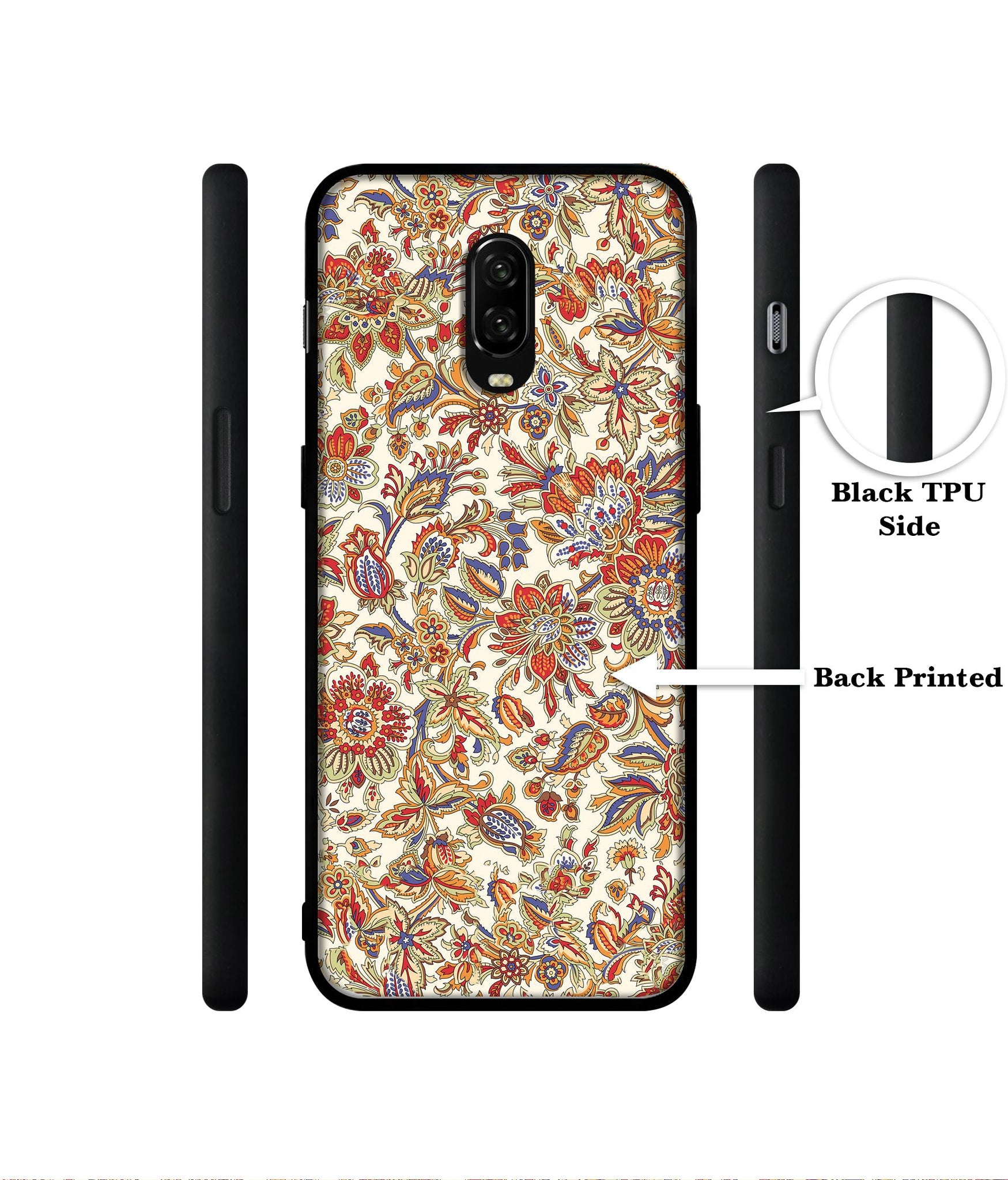 Floral Designer 2D Printed Back Case Cover for OnePlus 7 4G / 6T 4G
