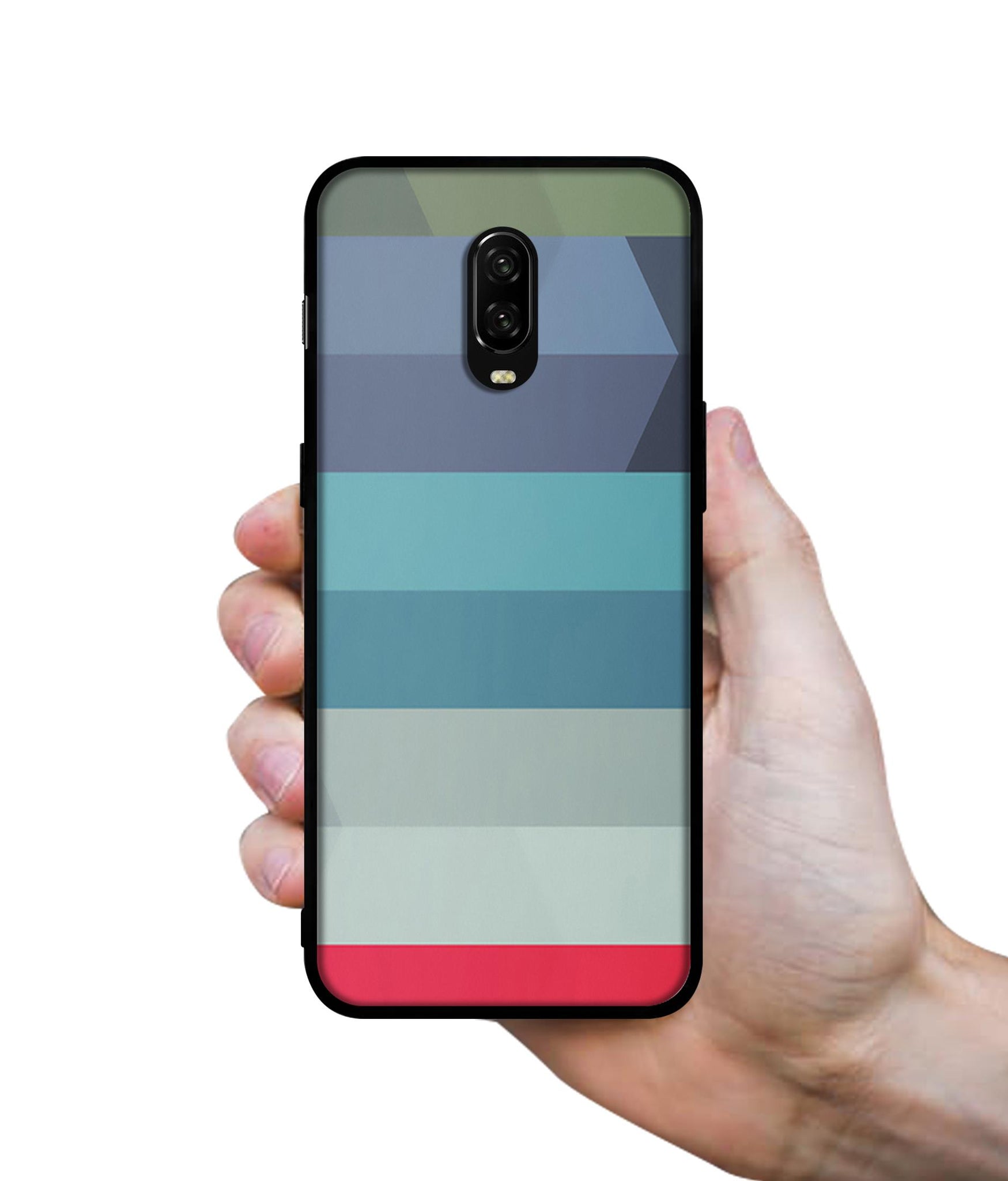 Colorful Lines Designer 2D Printed Back Case Cover for OnePlus 7 4G / 6T 4G