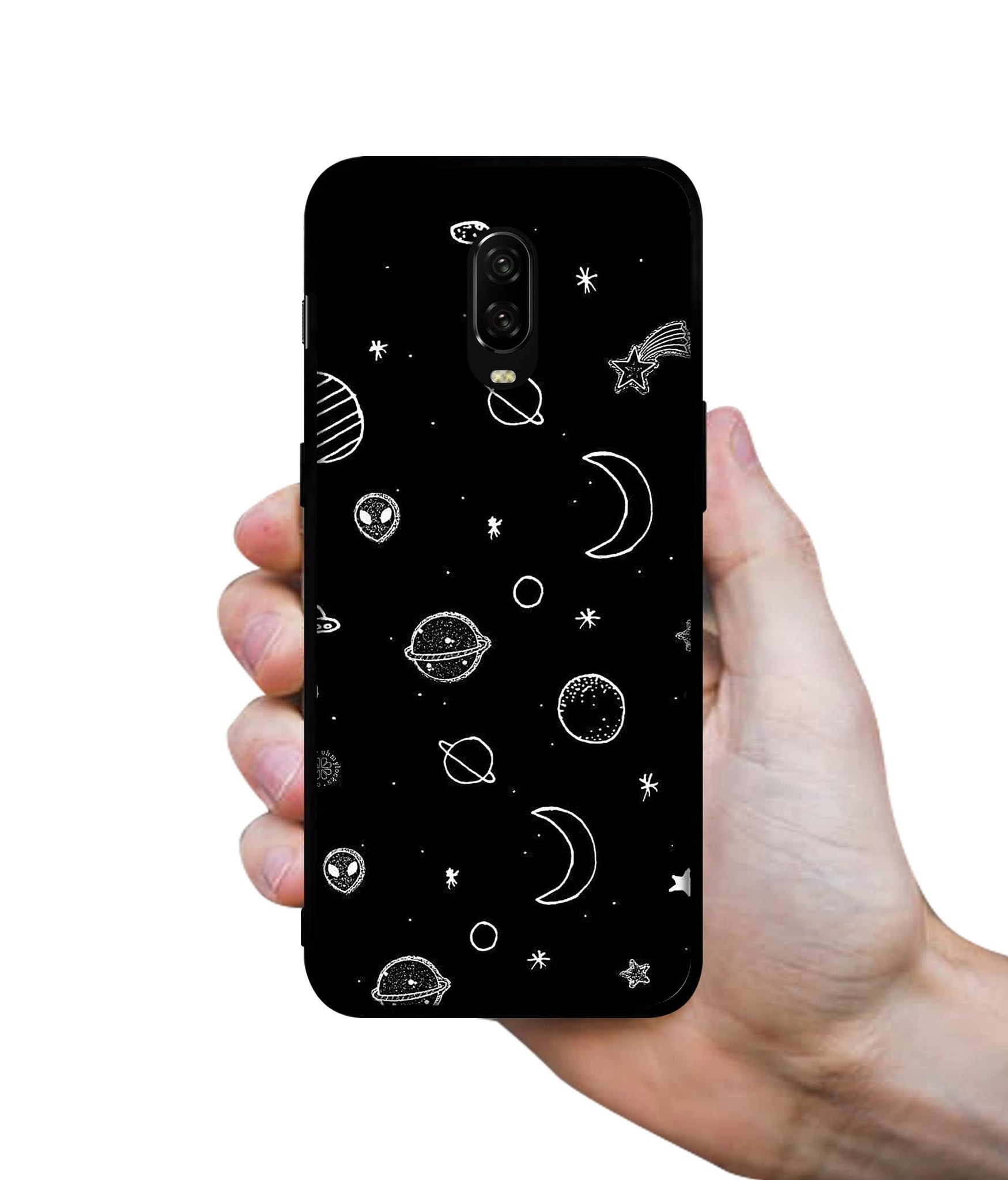 Space Stars Universe Designer 2D Printed Back Case Cover for OnePlus 7 4G / 6T 4G