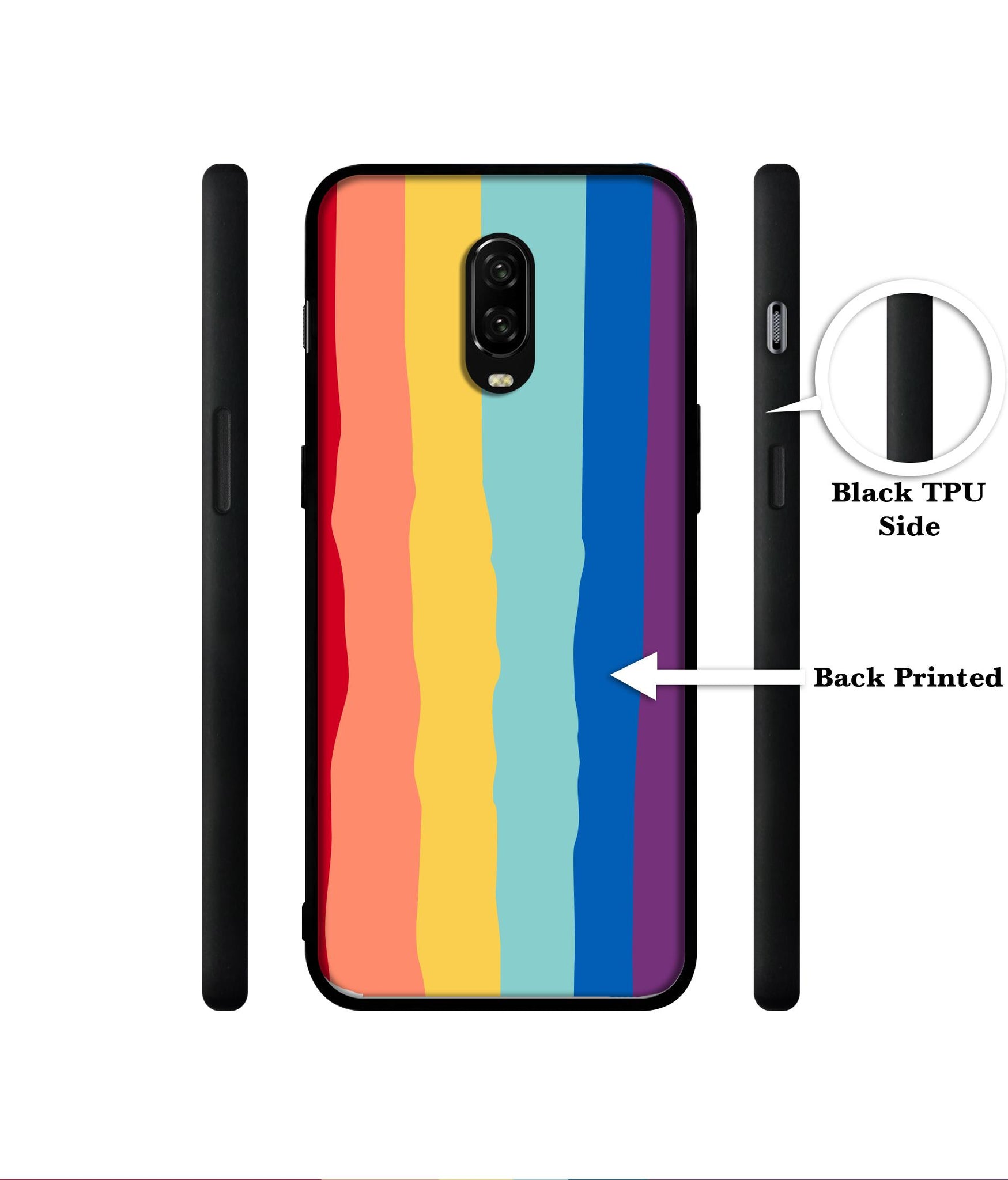 Rainbow Designer 2D Printed Back Case Cover for OnePlus 7 4G / 6T 4G