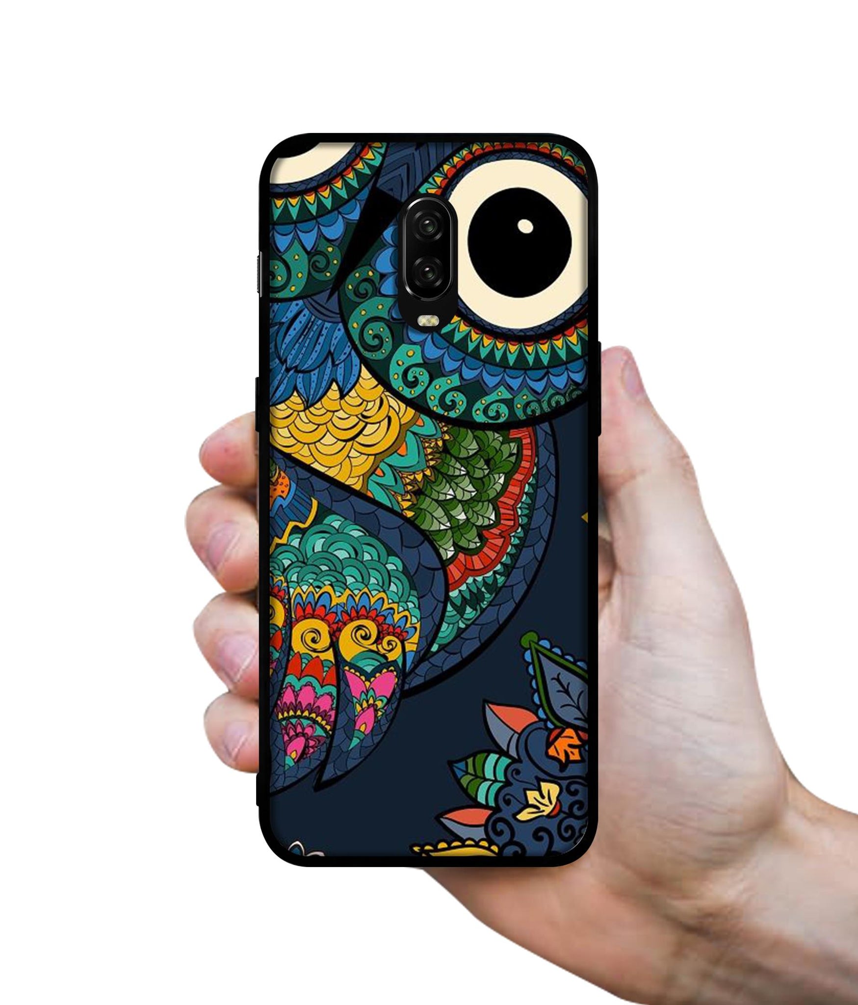 Owl Illustration Designer 2D Printed Back Case Cover for OnePlus 7 4G / 6T 4G