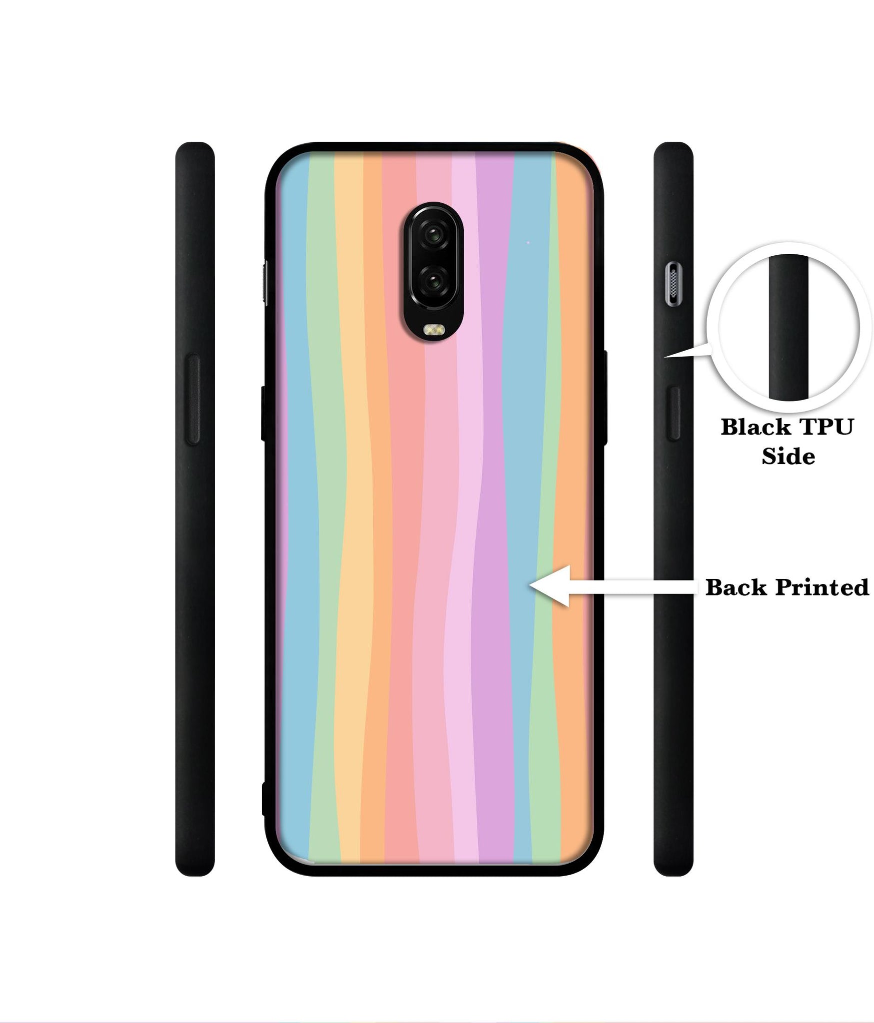 Cool Rainbow Designer 2D Printed Back Case Cover for OnePlus 7 4G / 6T 4G