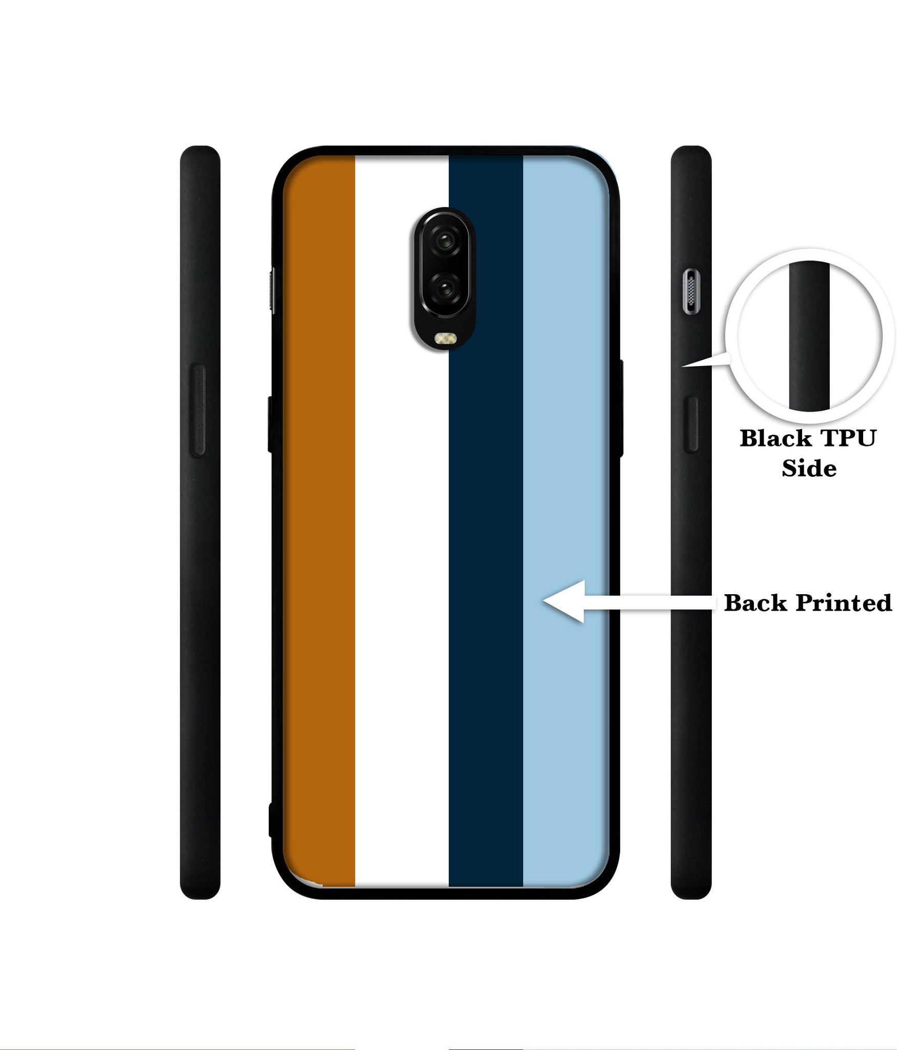 Color Stripes Designer 2D Printed Back Case Cover for OnePlus 7 4G / 6T 4G