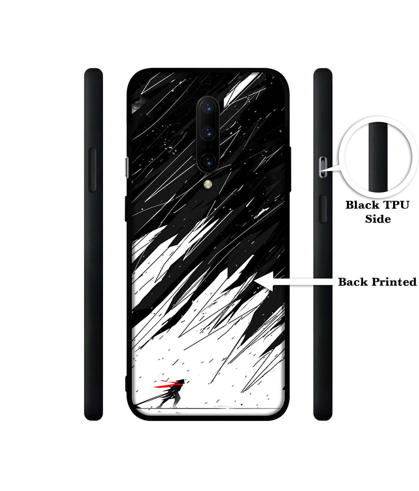 Geometric Strom Designer 2D Printed Back Case Cover for OnePlus 7 Pro 4G