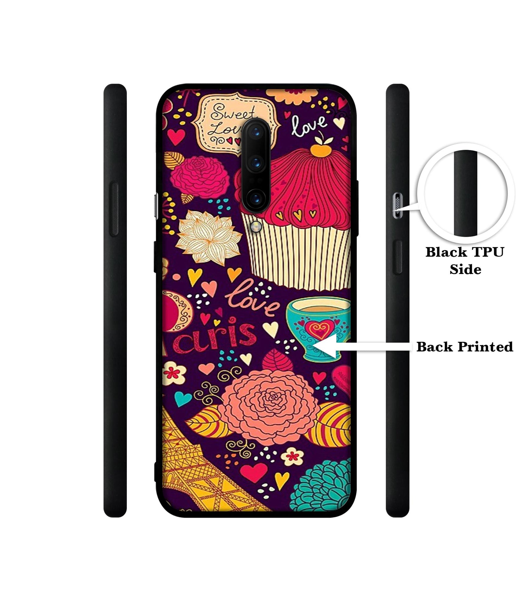 Paris Flower Love Designer 2D Printed Back Case Cover for OnePlus 7 Pro 4G