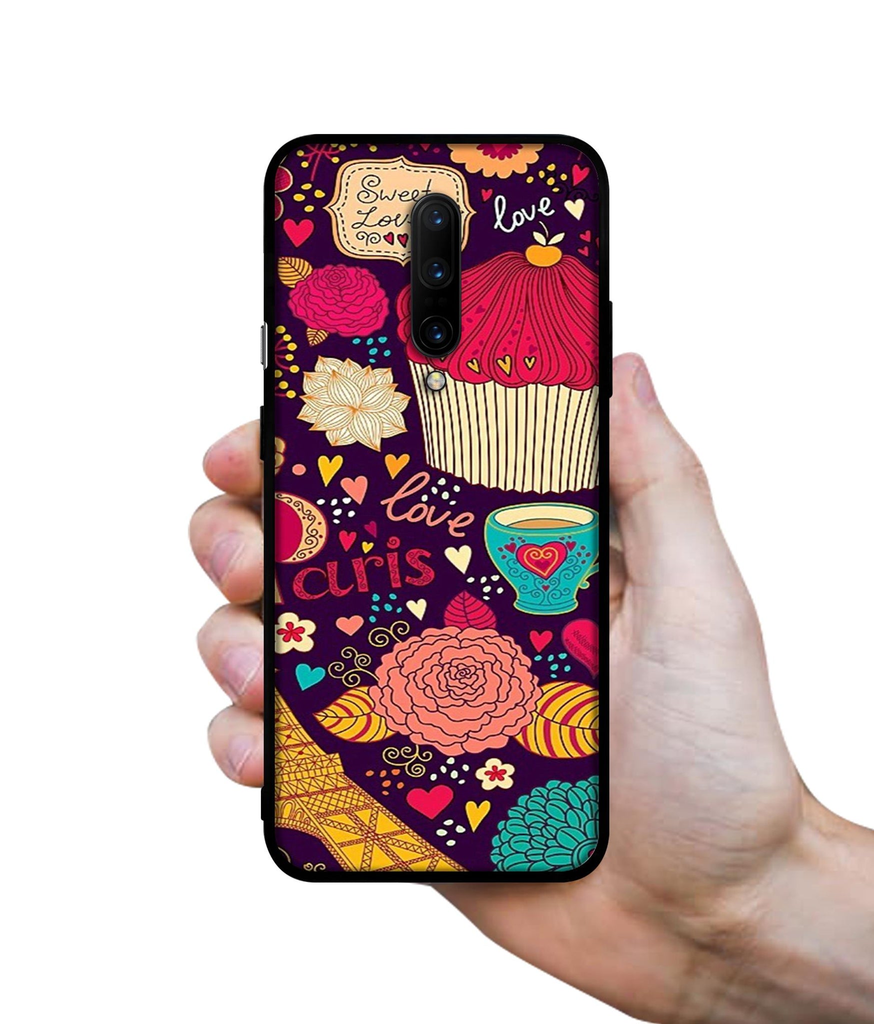 Paris Flower Love Designer 2D Printed Back Case Cover for OnePlus 7 Pro 4G