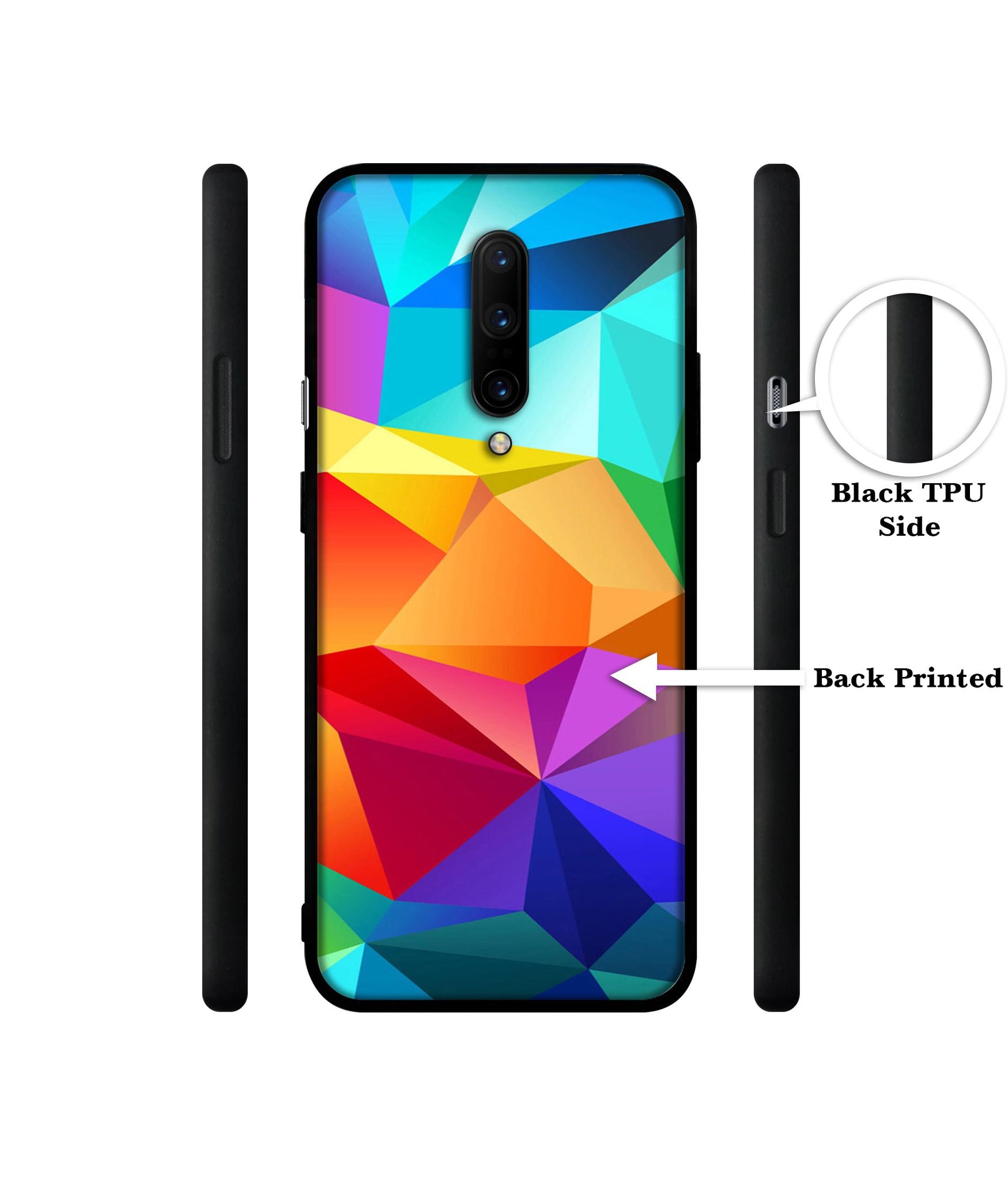 Colorful Pattern Designer 2D Printed Back Case Cover for OnePlus 7 Pro 4G