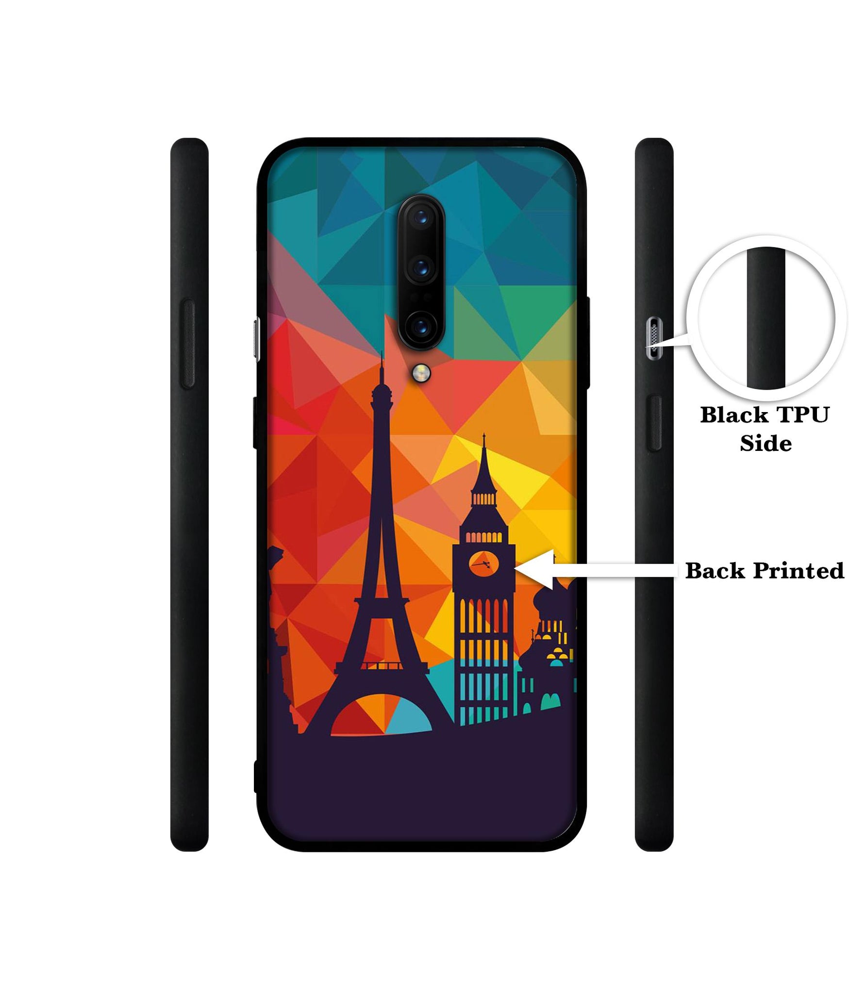 Colored Paris Designer 2D Printed Back Case Cover for OnePlus 7 Pro 4G