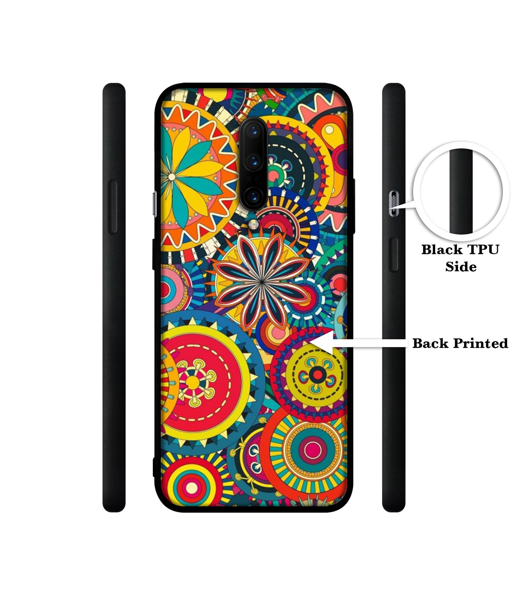 Ring Pattern Print Designer 2D Printed Back Case Cover for OnePlus 7 Pro 4G