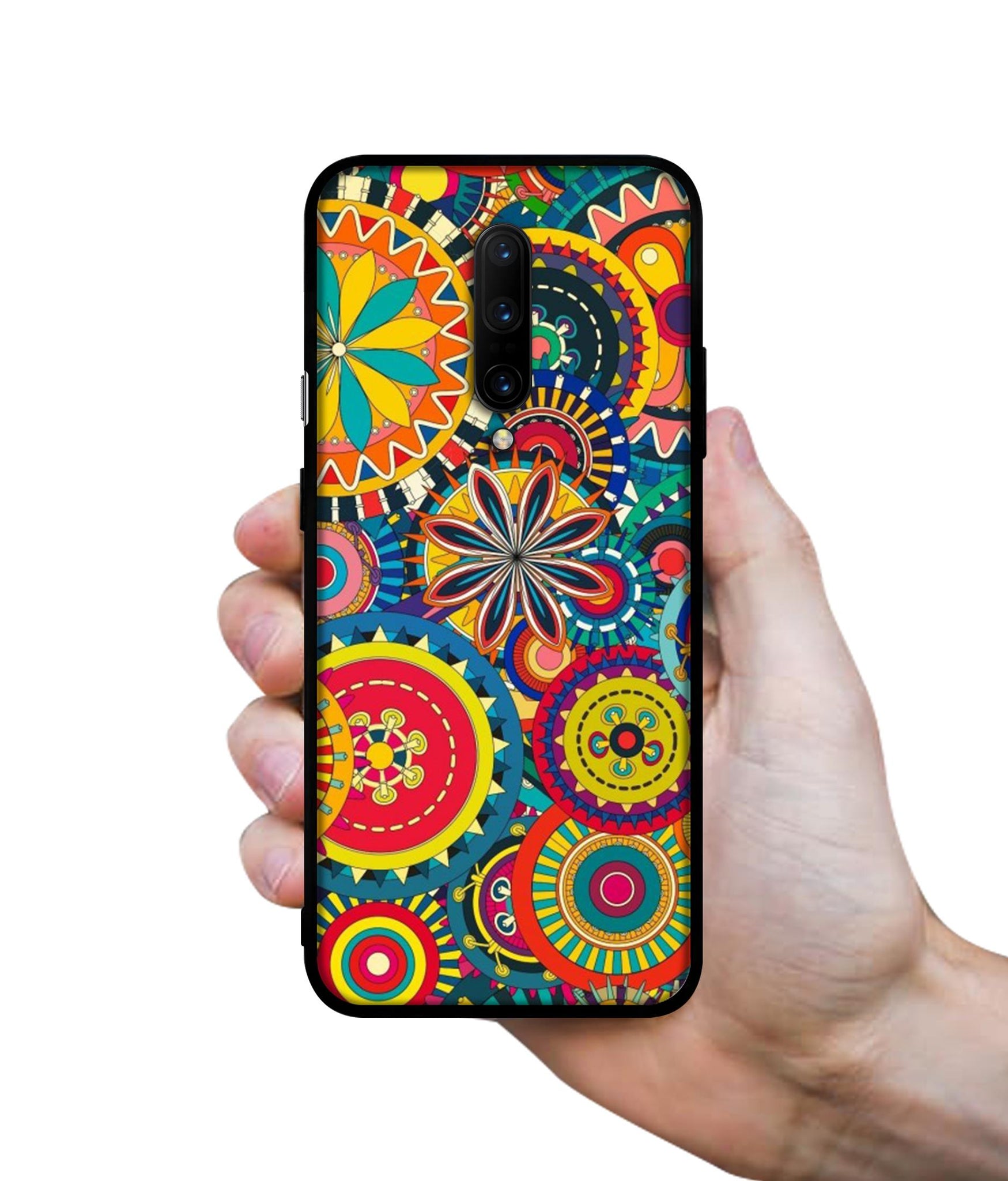 Ring Pattern Print Designer 2D Printed Back Case Cover for OnePlus 7 Pro 4G