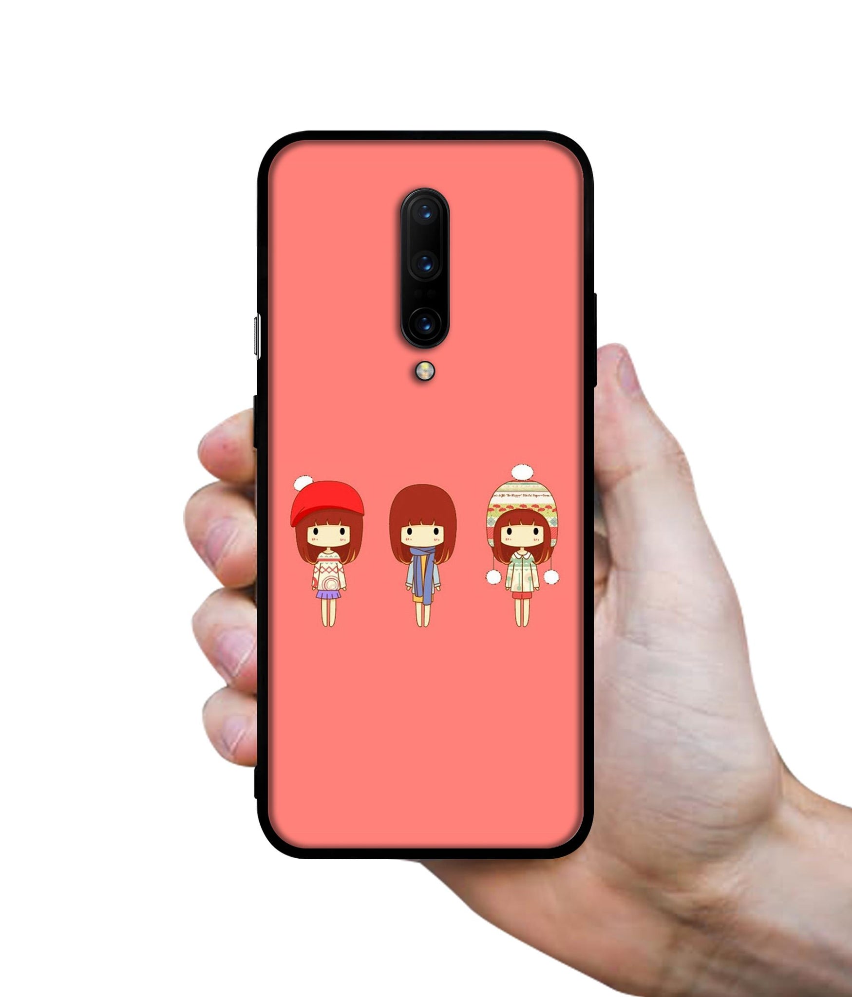 Cute Girls Designer 2D Printed Back Case Cover for OnePlus 7 Pro 4G