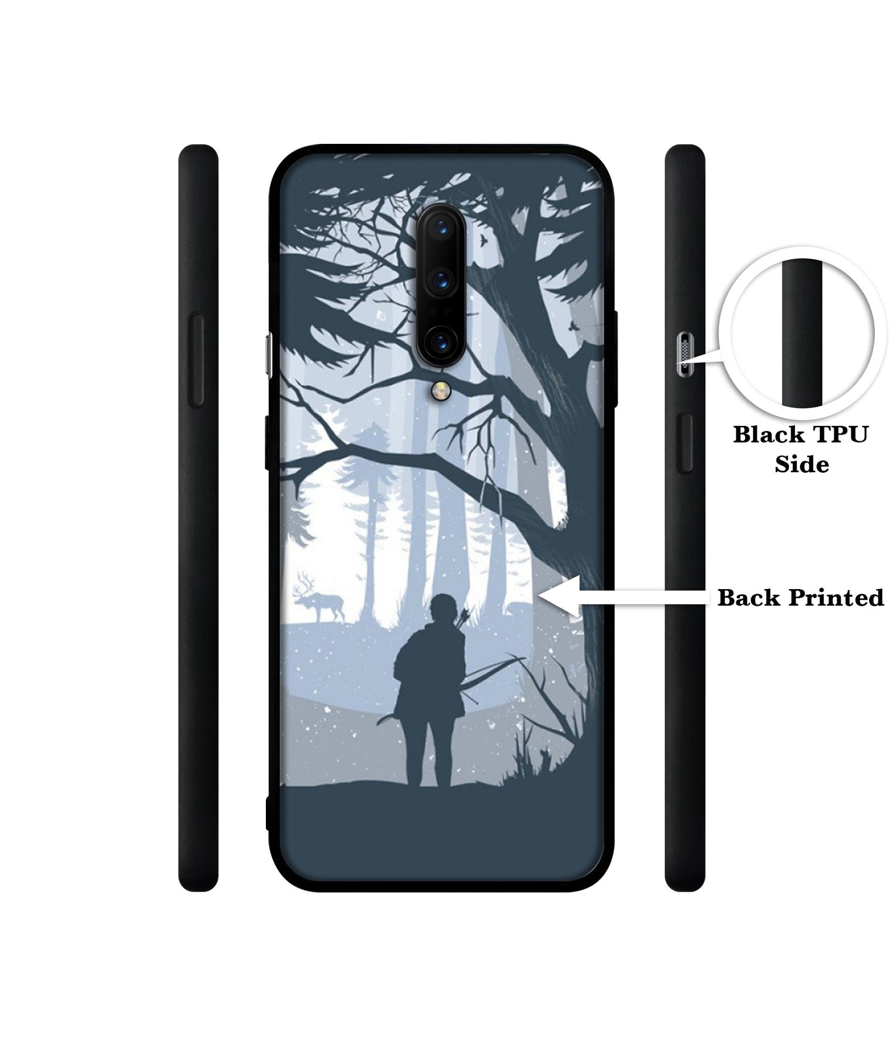 Hunter Designer 2D Printed Back Case Cover for OnePlus 7 Pro 4G