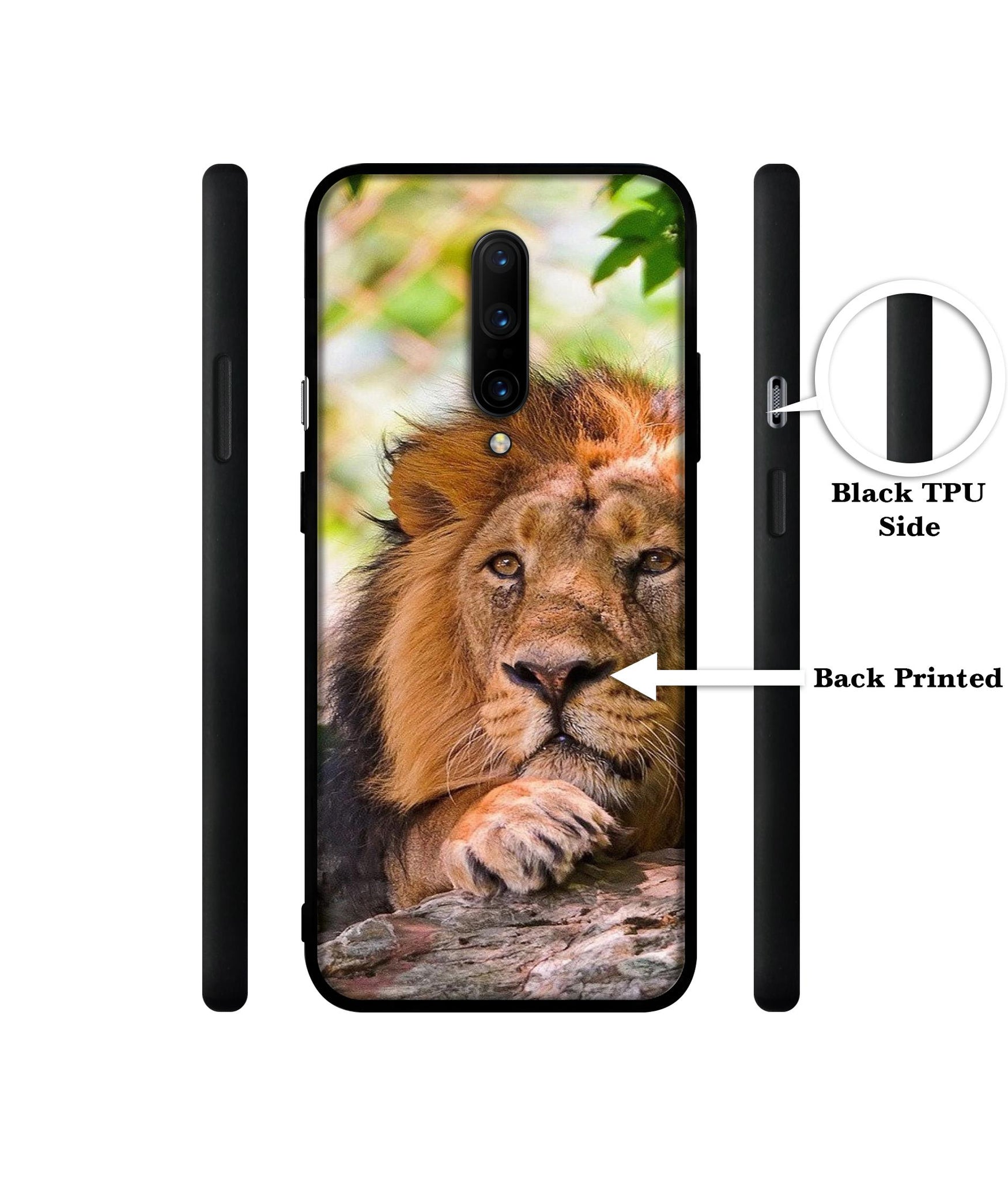 Tiger Pattern Print Designer 2D Printed Back Case Cover for OnePlus 7 Pro 4G