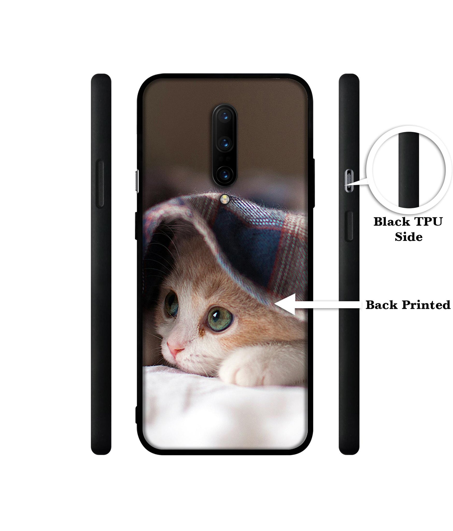 Sleepy Kitten Designer 2D Printed Back Case Cover for OnePlus 7 Pro 4G