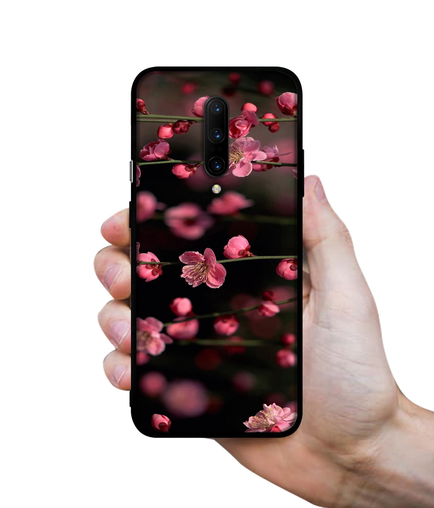 Pink Flowers Designer 2D Printed Back Case Cover for OnePlus 7 Pro 4G