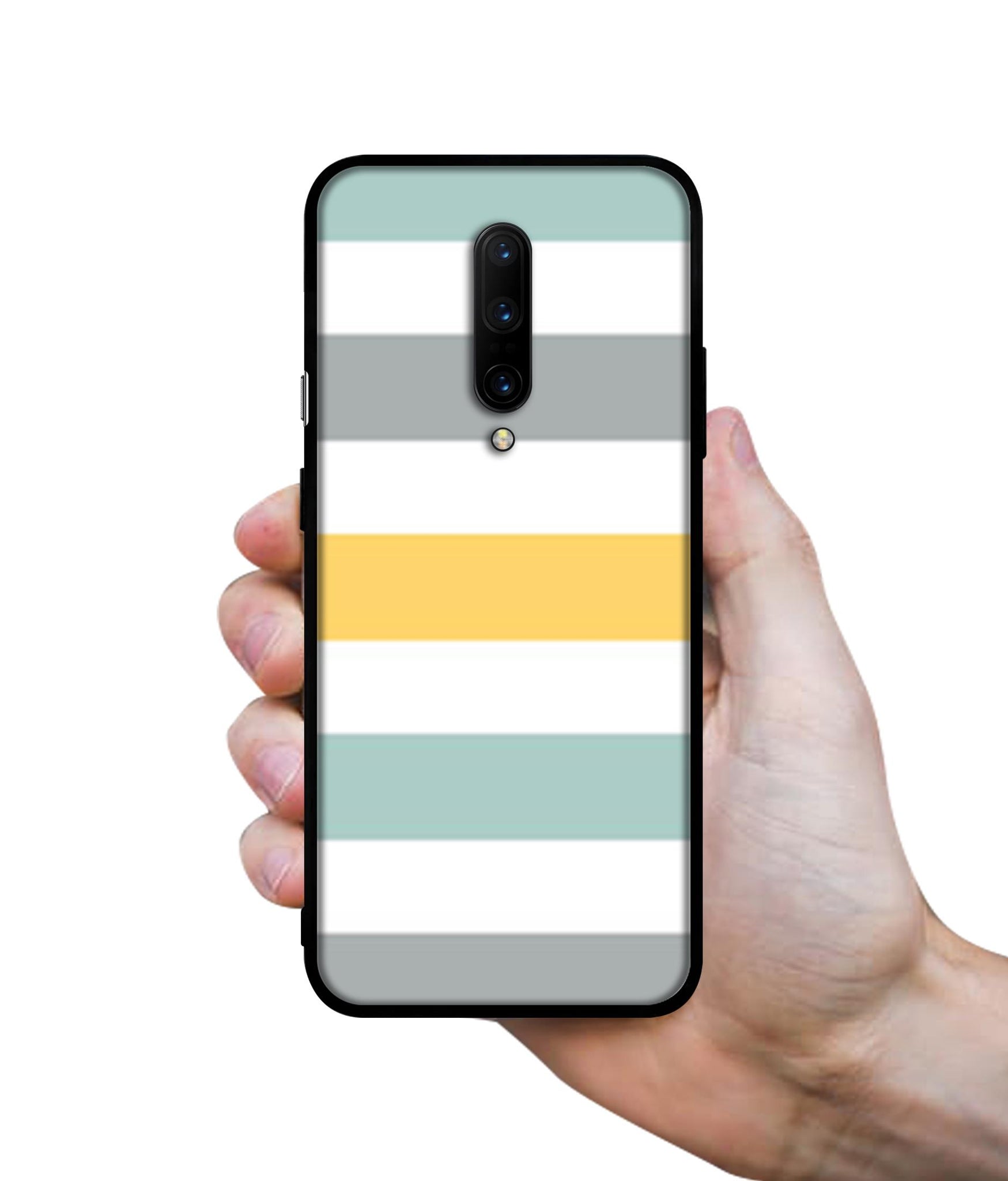 Line Texture Designer 2D Printed Back Case Cover for OnePlus 7 Pro 4G