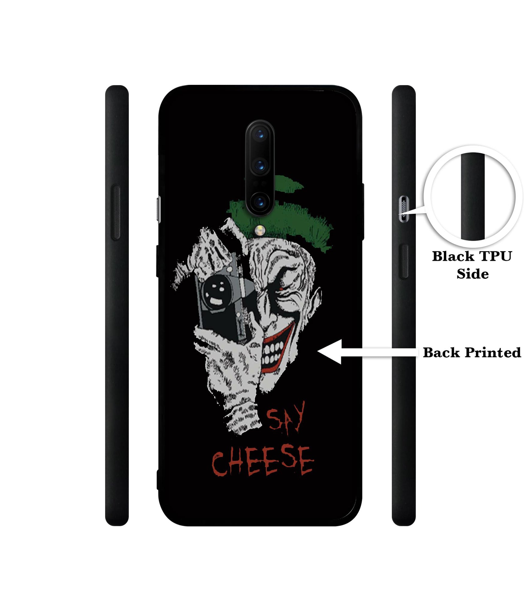 Joker Say Cheese Designer 2D Printed Back Case Cover for OnePlus 7 Pro 4G
