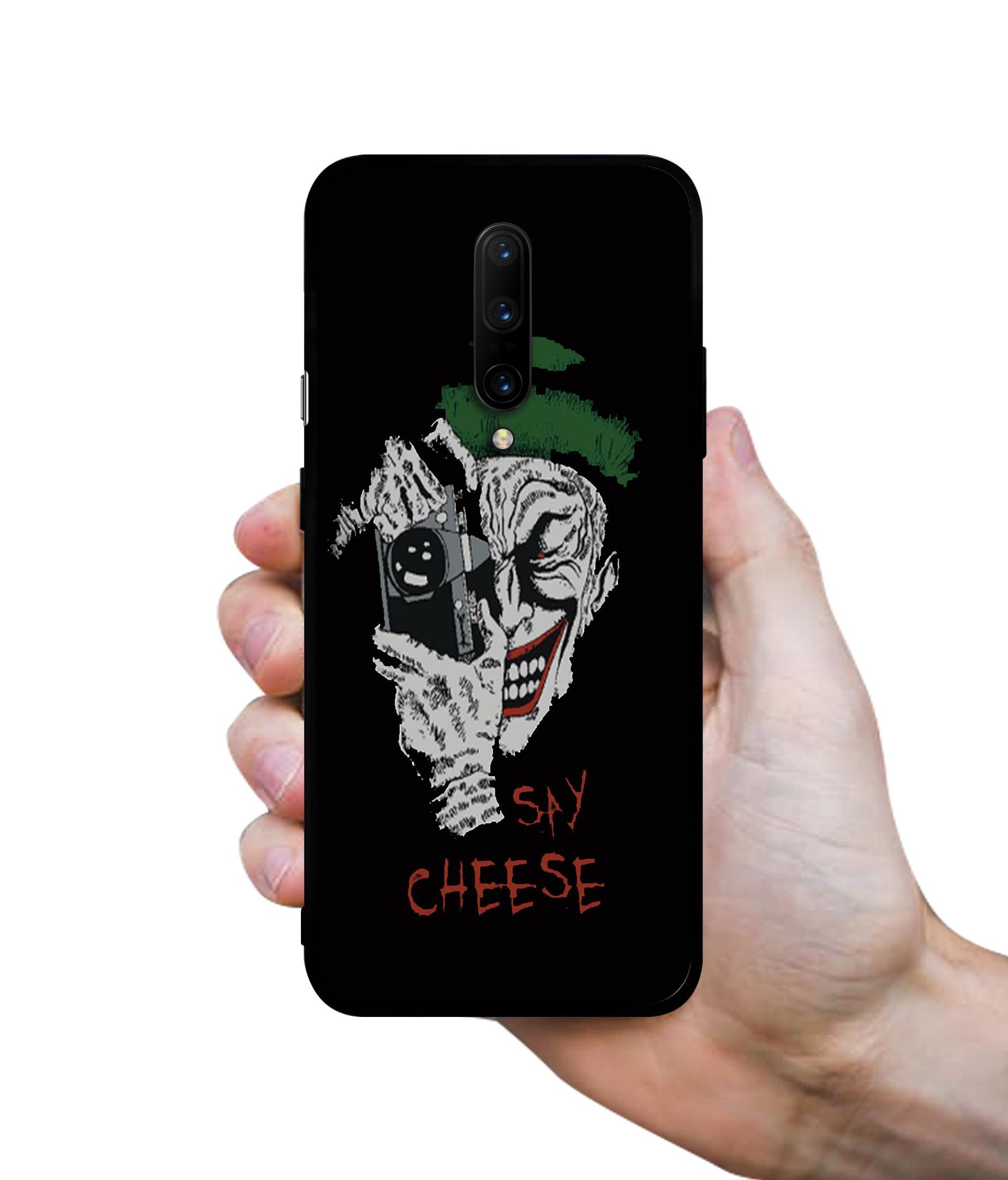 Joker Say Cheese Designer 2D Printed Back Case Cover for OnePlus 7 Pro 4G